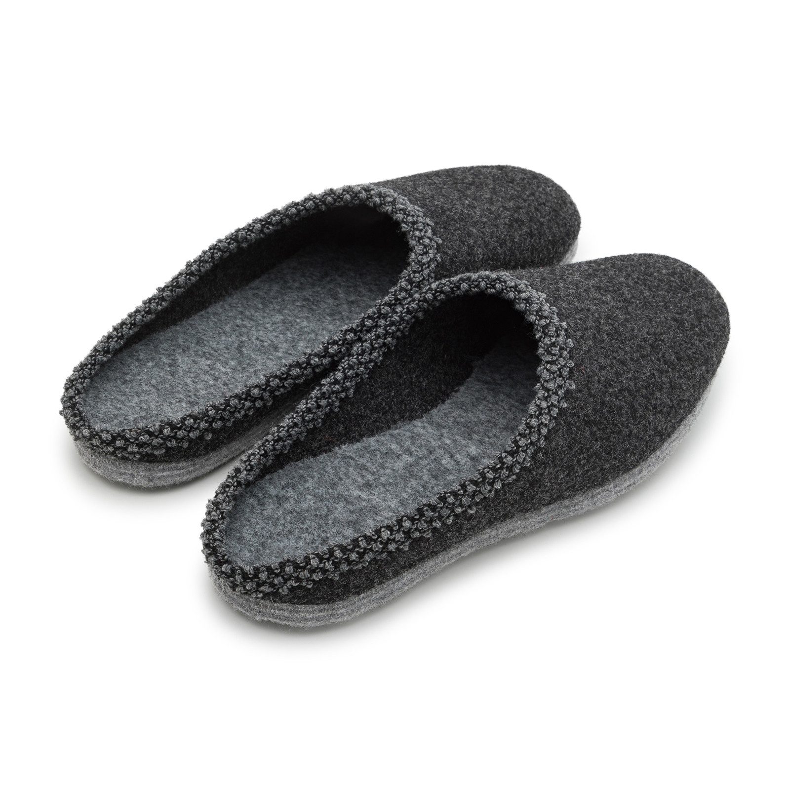 Pantoffelmann Walk-Filzpantoffel Herren Damen Filz Hausschuhe warme Filzlatschen Pantoffel (1 Paar) Filzpantoffeln, Gästepantoffel besonders leicht