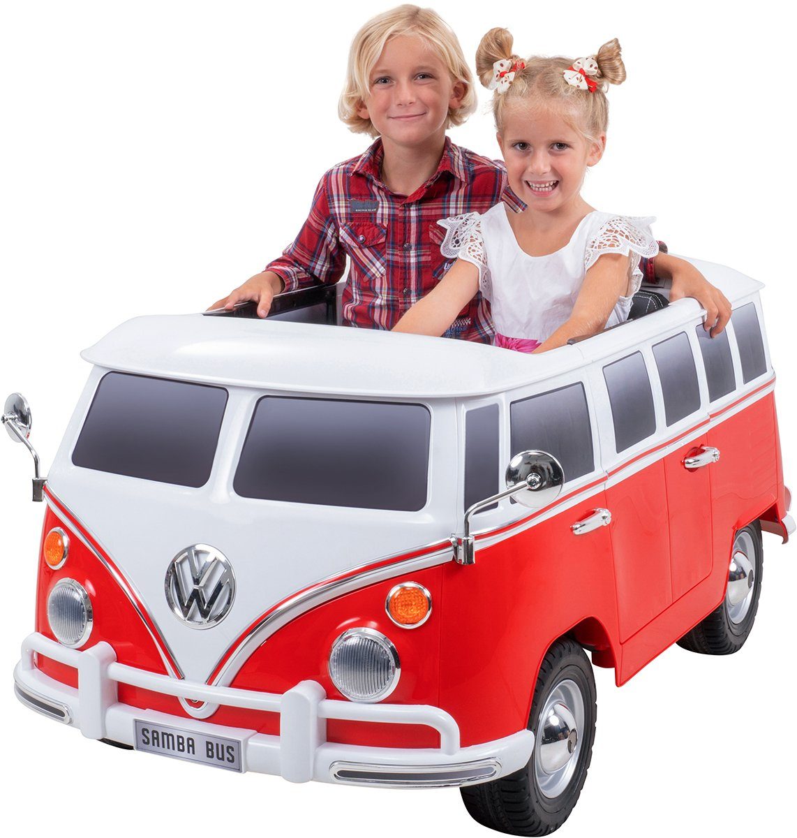 Actionbikes Motors Elektro-Kinderauto Elektroauto VW Bus Bulli T1,  Belastbarkeit 40 kg, (2-tlg), EVA-Vollgummireifen - VW Bulli - ab 3 J.  Kinderelektroauto