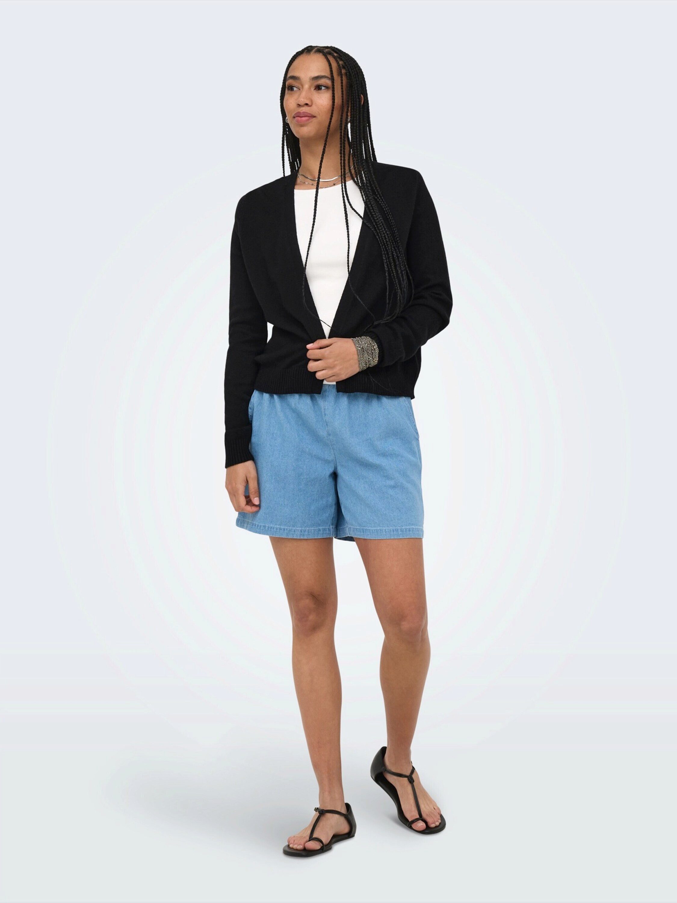 ONLY Strickjacke (1-tlg) Plain/ohne Details