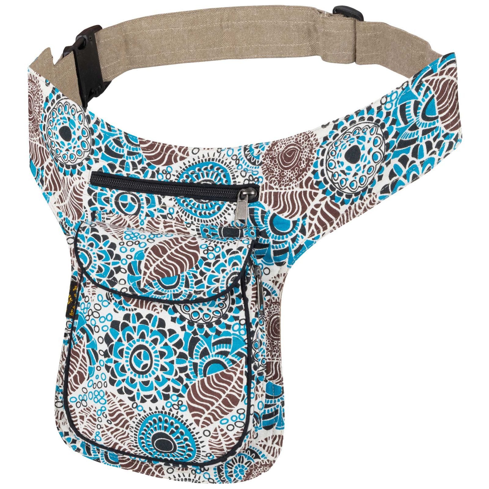 Gürteltasche Bauchtasche Sidebag Hipbag Mandala- Goa Gürteltasche Festivaltasche