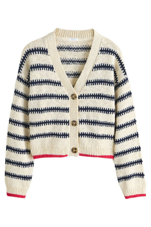 Next Strickjacke Strickjacke mit V-Ausschnitt (1-tlg)