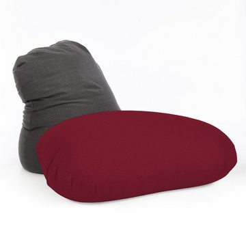 Lumaland Sitzsack »Flexi Comfort«, Bodenkissen Lounge 250L Bean Bag 142x84cm Rot