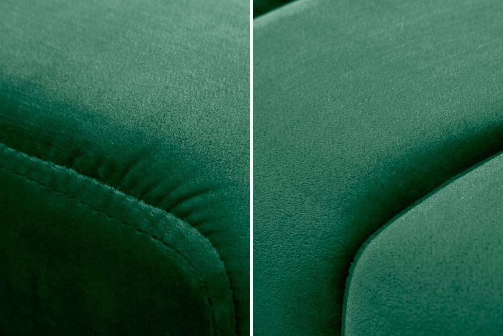 Schlafzimmer / Metall 108cm · Flur (Einzelartikel, schwarz PETIT Polsterbank smaragdgrün Samt BEAUTÉ riess-ambiente 1-St), · ·