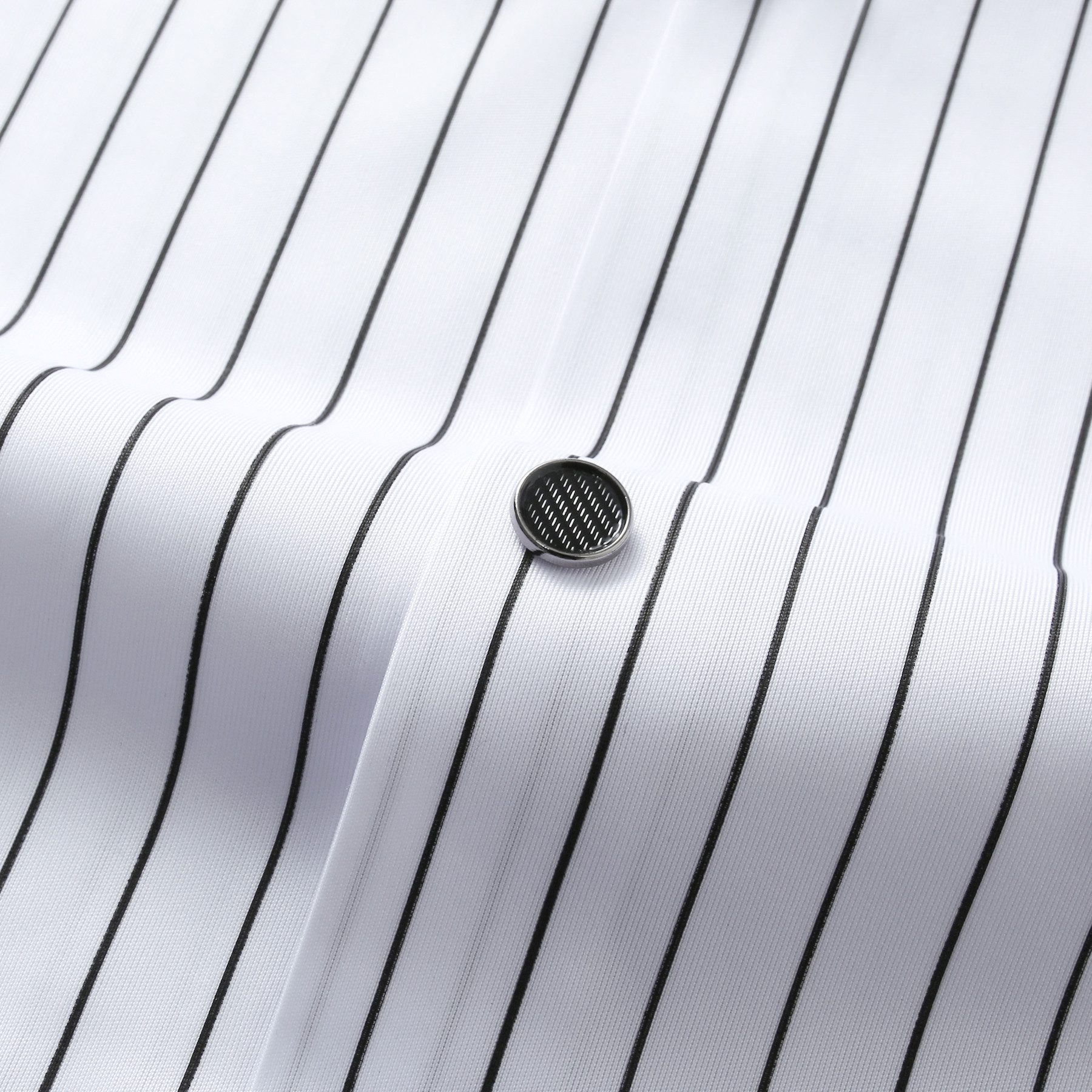 Allthemen Businesshemd Herren langarm Oberhemd aus Stretchmaterial Streifenhemd Slim Fit