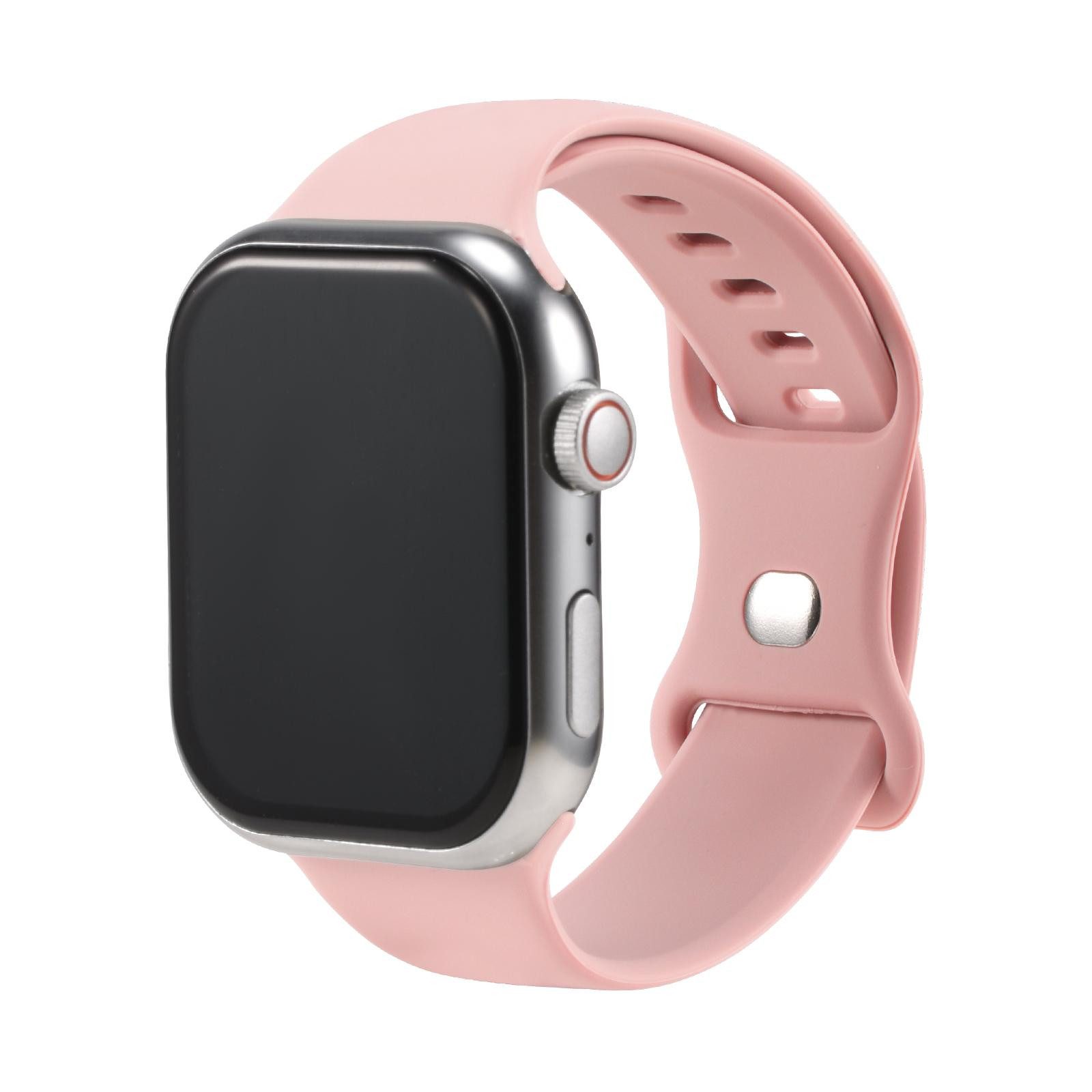 CoolGadget Smartwatch-Armband Fitnessarmband aus Silikon iWatch, für Apple Watch 1 2 3 4 5 6 7 8 9 10 11 SE 1 2 3 38 40 41 42 mm
