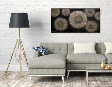 KUNSTLOFT Gemälde Meer aus Pusteblumen 120x60 cm, Leinwandbild 100% HANDGEMALT Wandbild Wohnzimmer