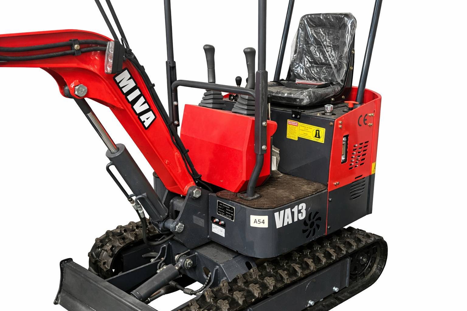 Teico Minibagger MIVA VA13 – kompakter 1 Tonnen Minibagger mit 13,5 PS Benzinmotor – Bild 3 von 3