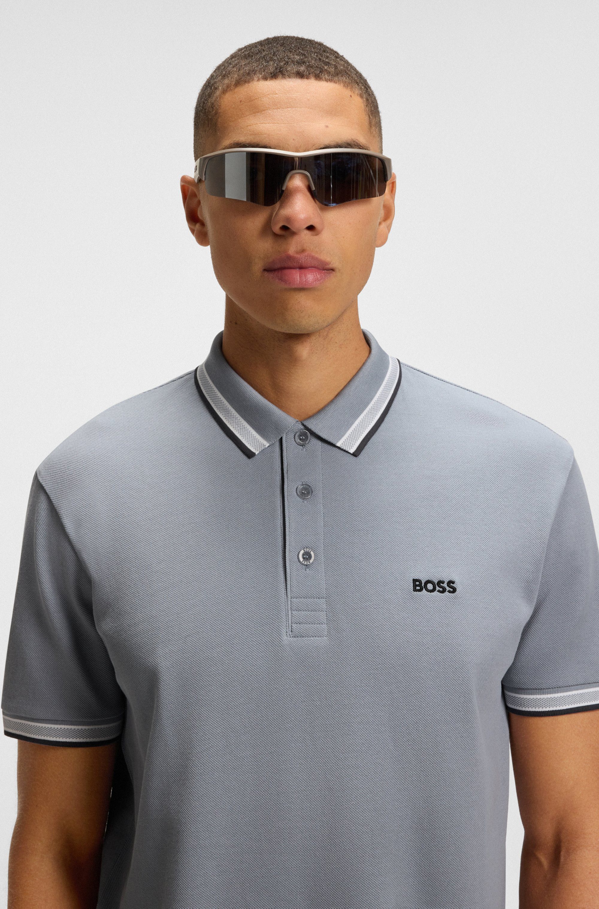 BOSS GREEN Poloshirt Paddy mit kontrastfarbenen günstig online kaufen