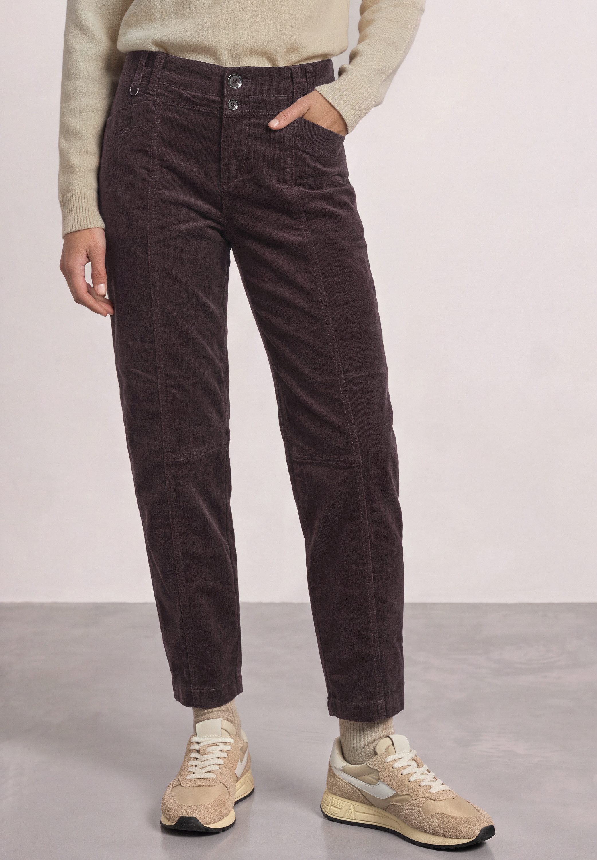 STREET ONE Cordhose mit Elastikbund