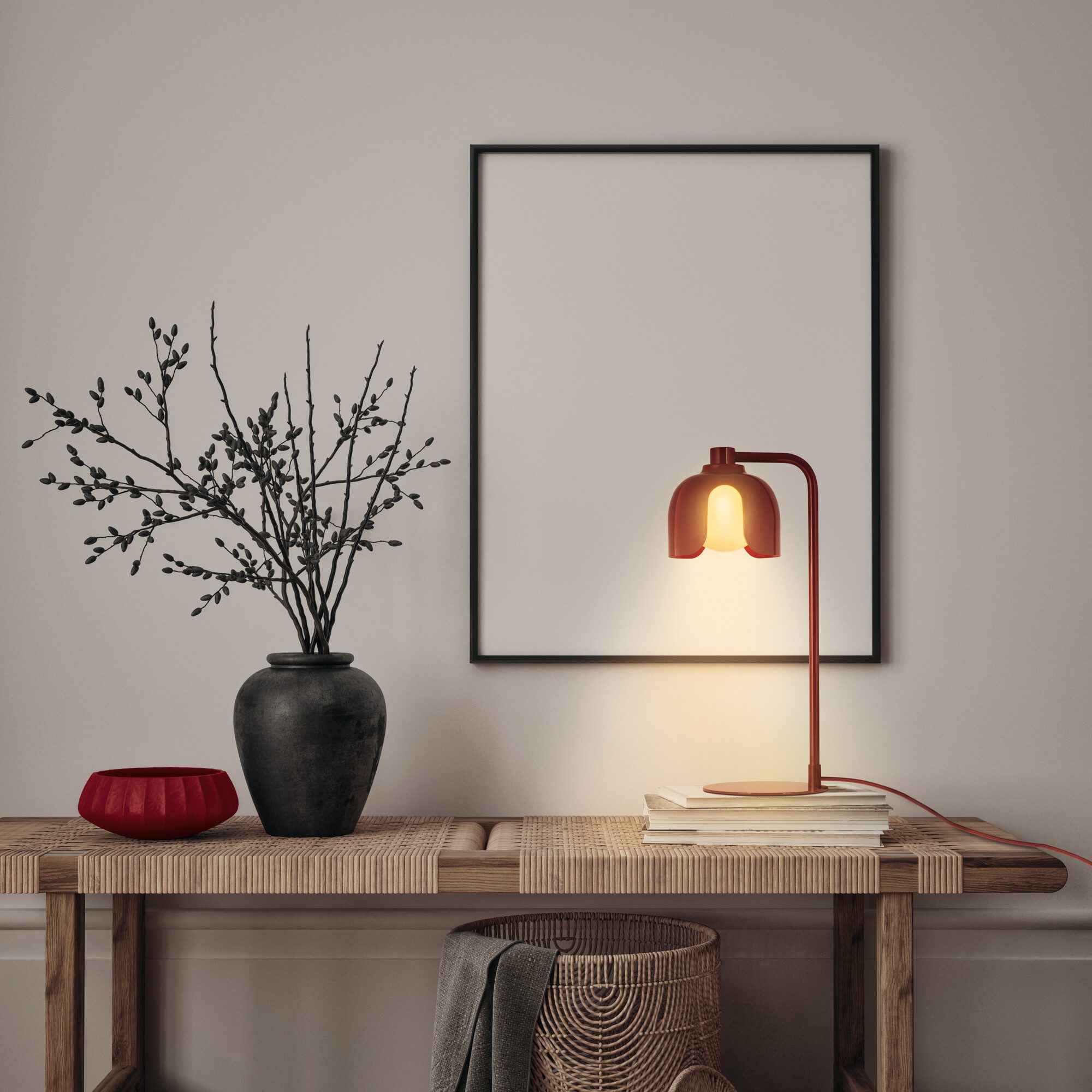 Osram Tischleuchte Decor Corolle, ohne Leuchtmittel, Fassung G9, Stahl und Glas