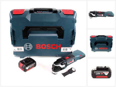 Bosch Professional Akku-Multifunktionswerkzeug Bosch GOP 18V-28 Akku Multi-Cutter 18V StarlockPlus Brushless + 1x Akku 5,0Ah + L-Boxx - ohne Ladegerät
