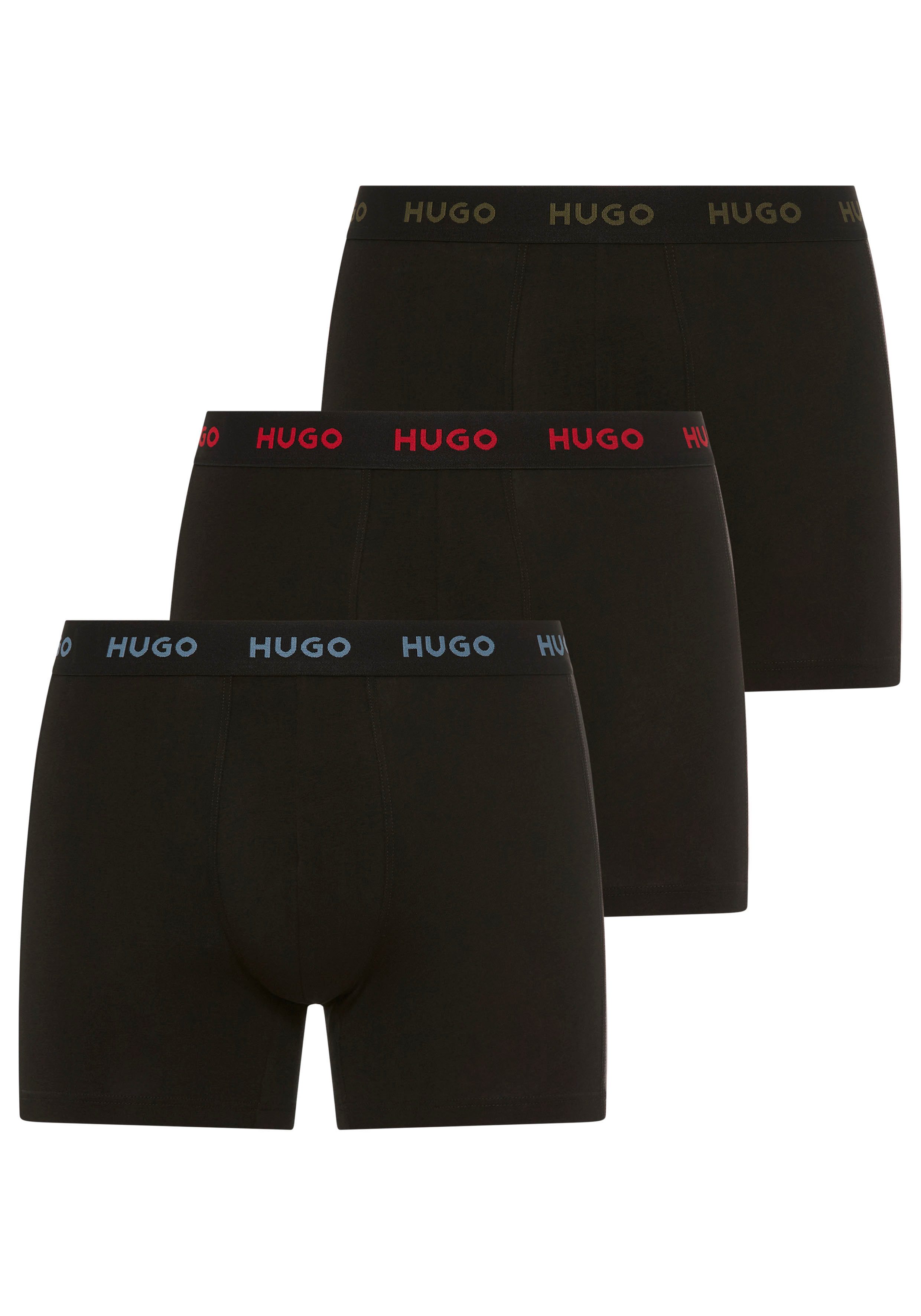 HUGO Boxer BOXERBR TRIPLE (Packung, 3-St., 3er) mit elastischem Bund günstig online kaufen