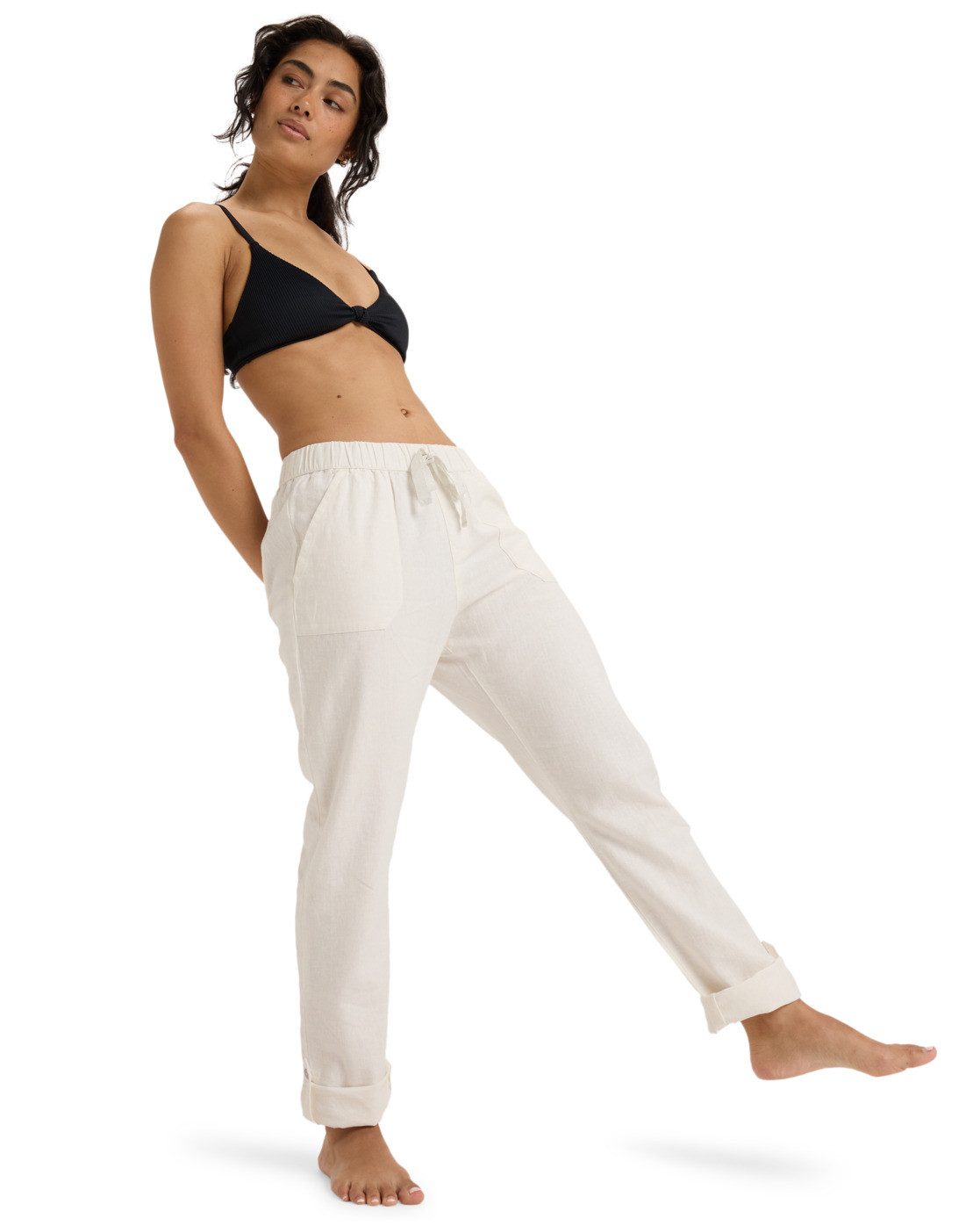 Roxy Cargohose Snow Seashore White On The