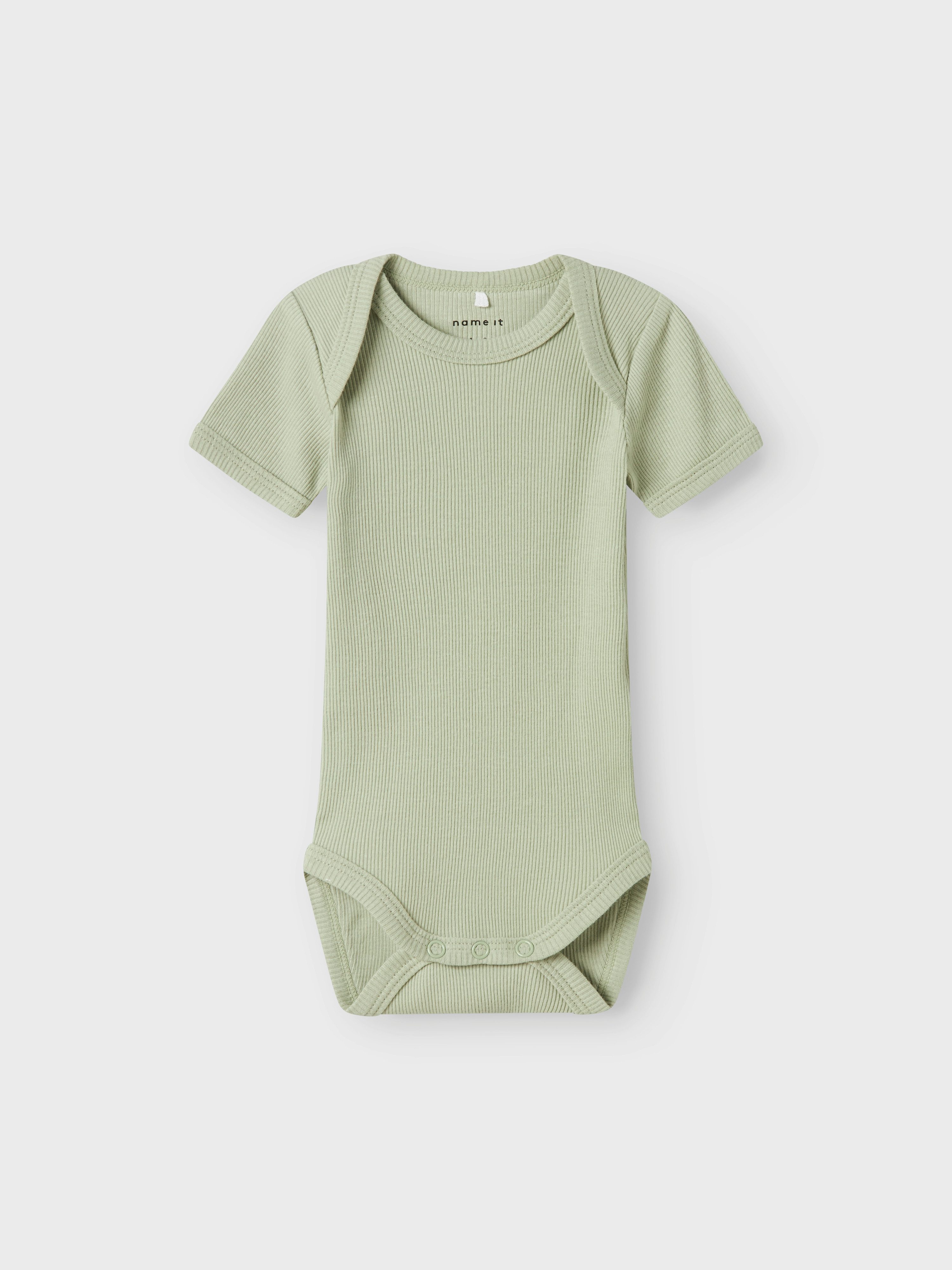 Name It Kurzarmbody NBNBODY 3P SS SOLID RIB NOOS (Packung, 3-tlg)