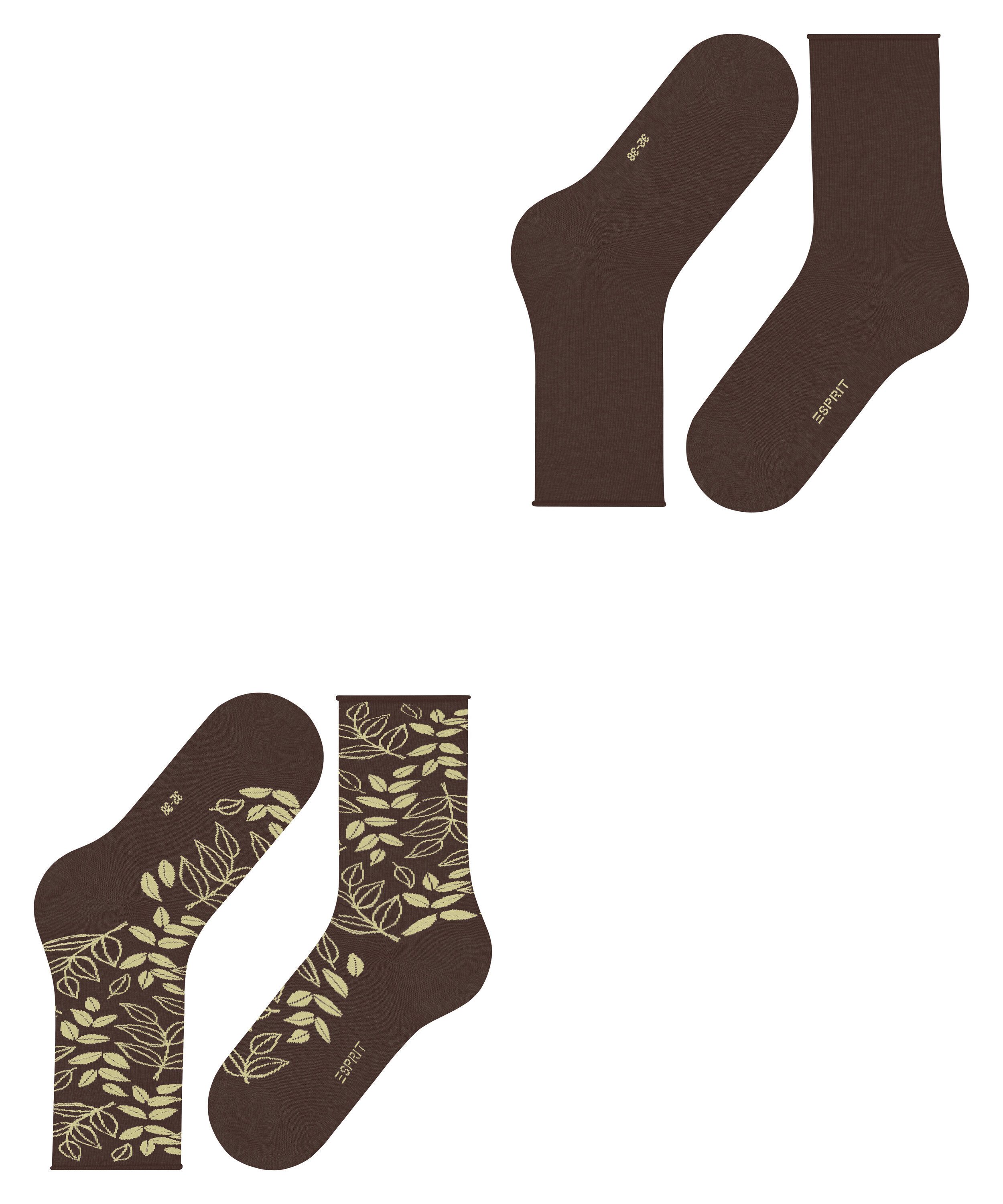 Esprit Socken Esprit Frosted Garden 2-Pack Damen (2-Paar) – Bild 5 von 5
