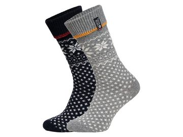 HomeOfSocks Socken Skandinavische Wollsocke "Norwegen-Lammwolle" Nordic Kuschelsocken Aus Wolle Dicke Socken Hyggelig Warm Mit Hohem 70% Lamm Wollanteil In Norwegischem Design