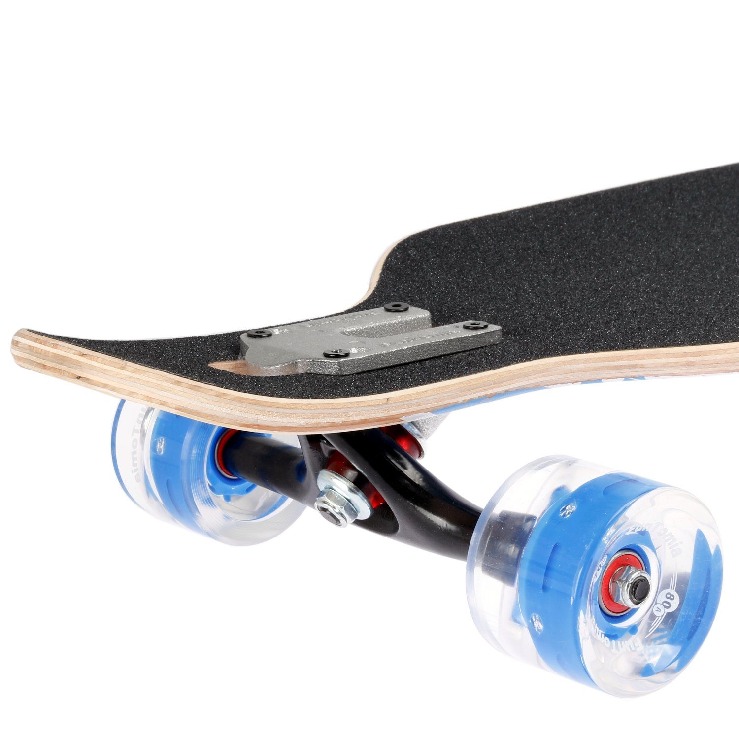 Sport Skateausrüstung FunTomia Longboard Longboard in 3 Flex Stufen Camber Ahornholz + T-Tool - Skateboard Drop Through Cruiser 