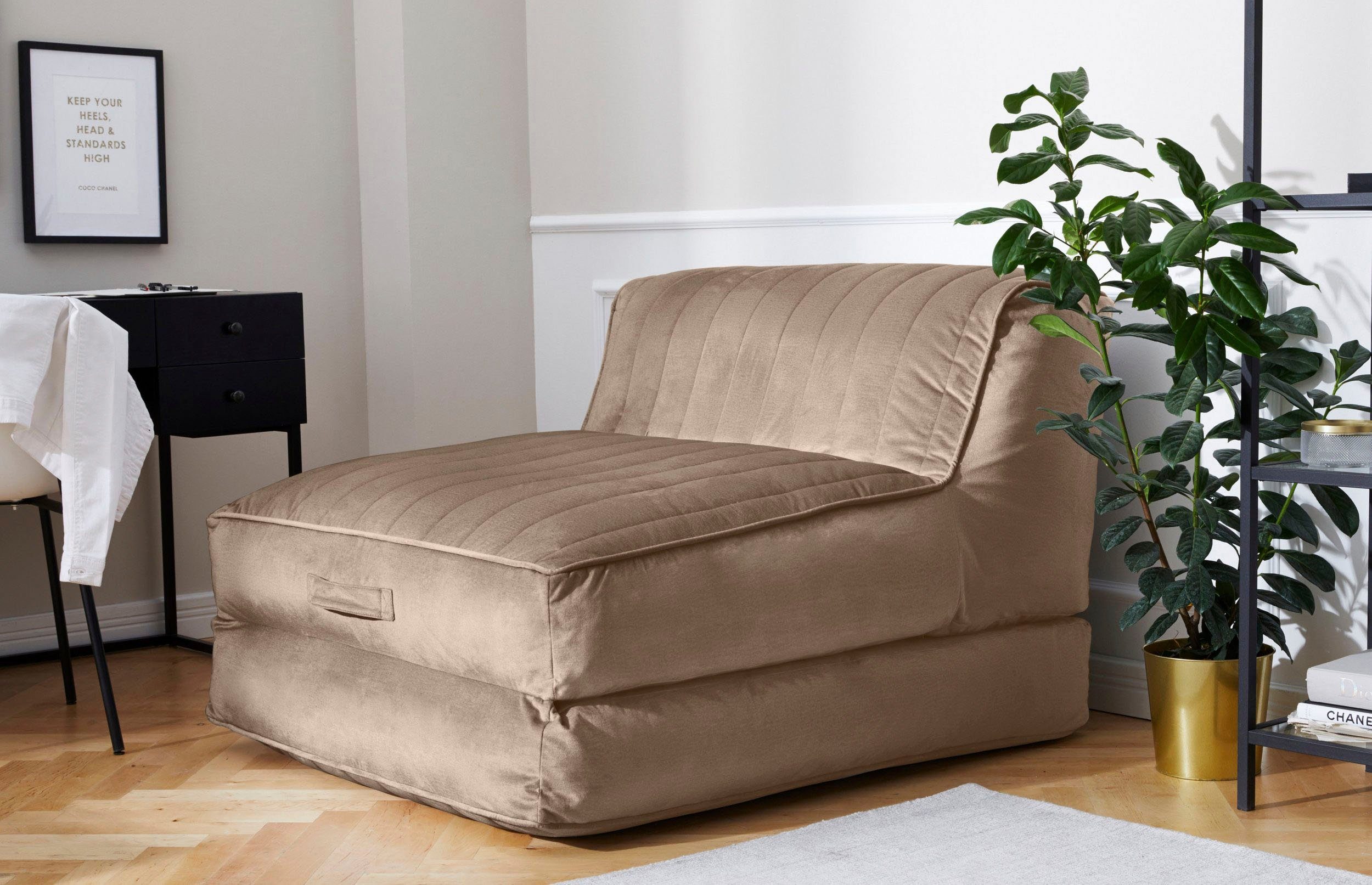 mit braun als Loungesessel perfekt Polly, Gästebett, | Schlaffunktion, Leonique braun Relaxsessel Daybed