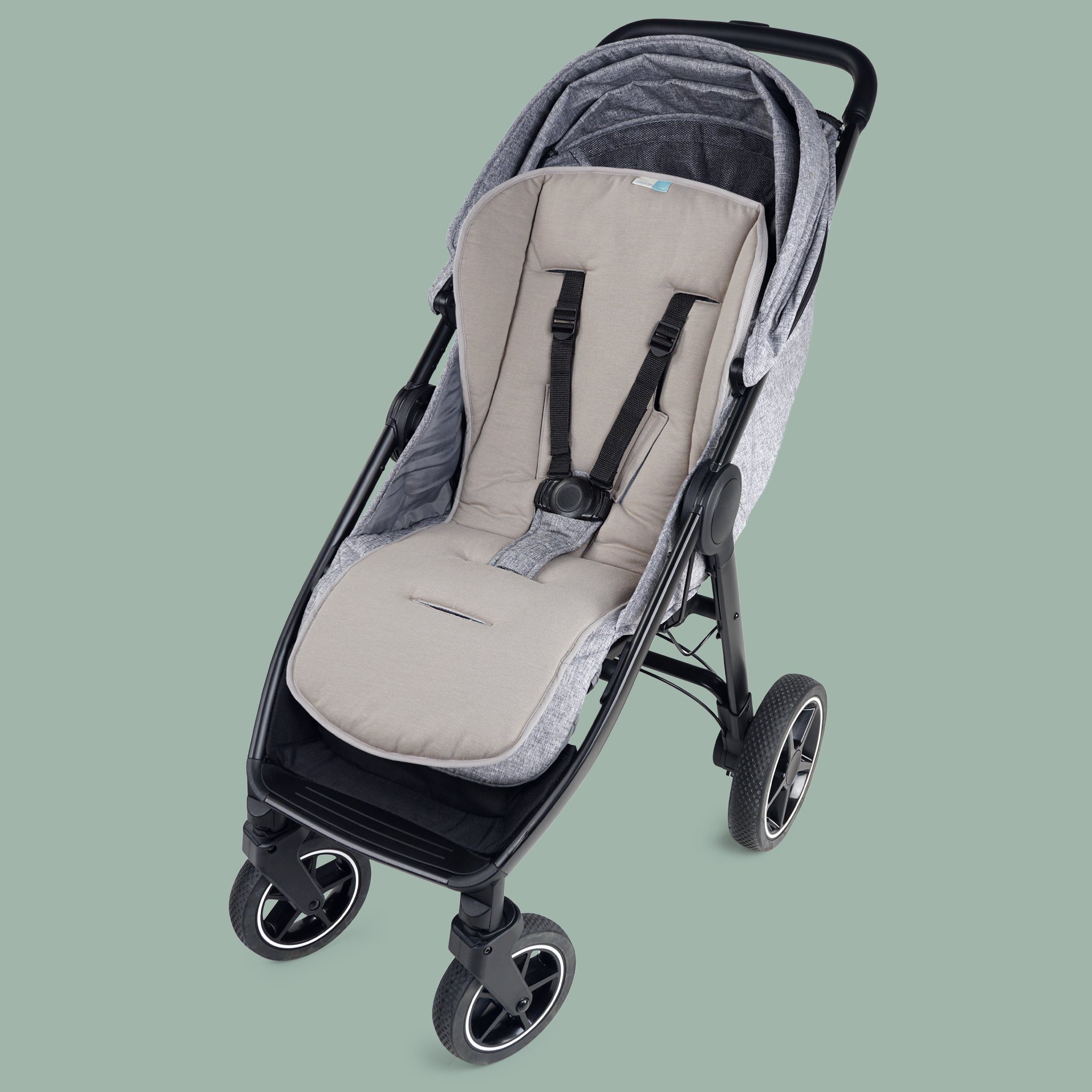 Kinderwagen-Sitzauflage KONRAD Sitzauflage für Kinderwagen und Buggy mit Klettverschluss