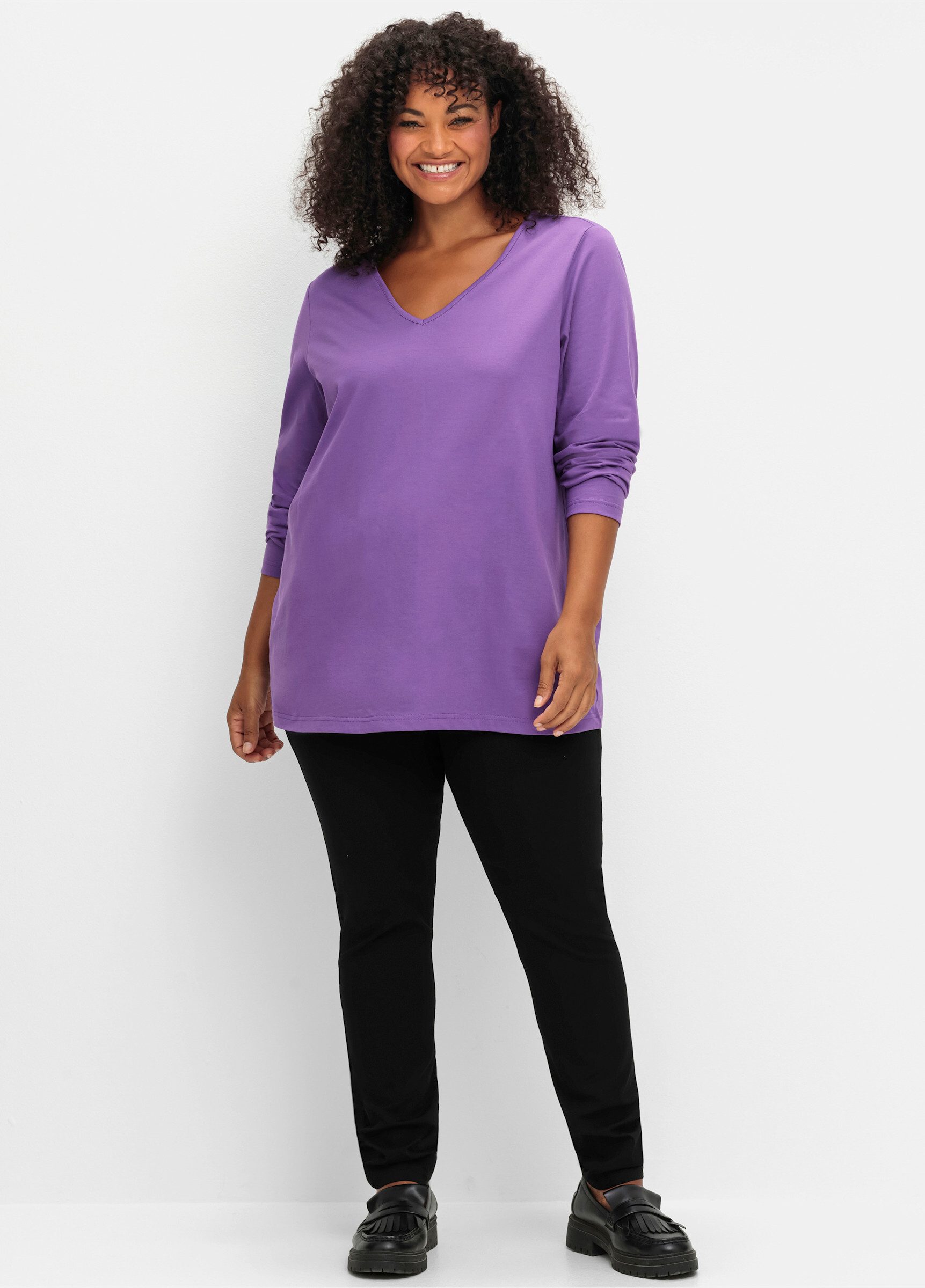 Sheego T-Shirt Langarmshirt günstig online kaufen