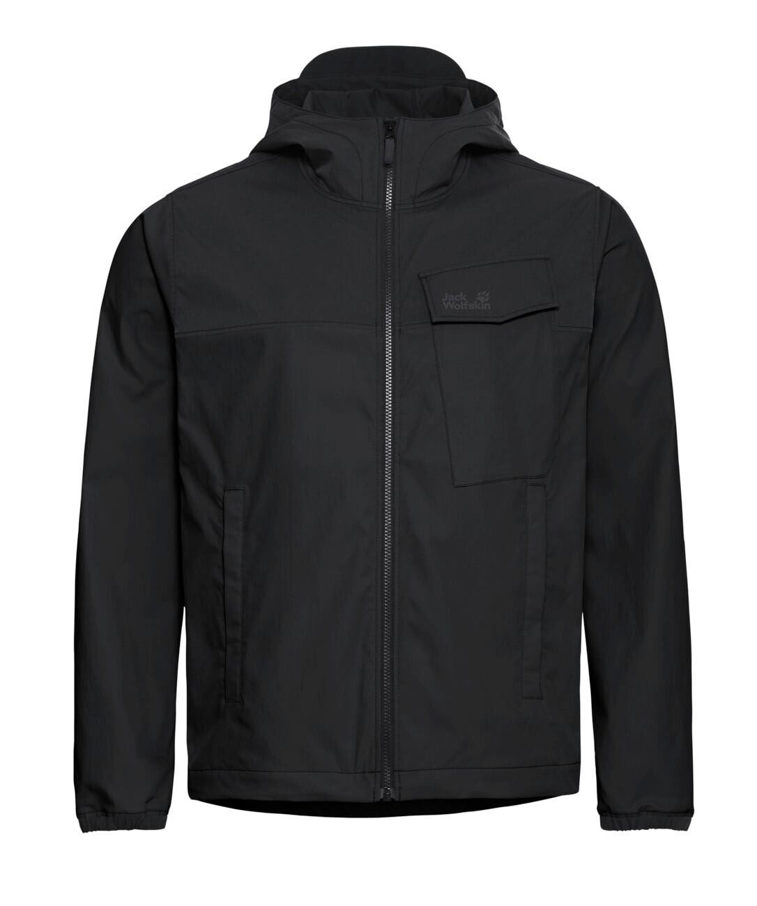 Jack Wolfskin Funktionsjacke Wanderjacke Mahani (UV-Schutz, leicht, atmungsaktiv) schwarz Herren