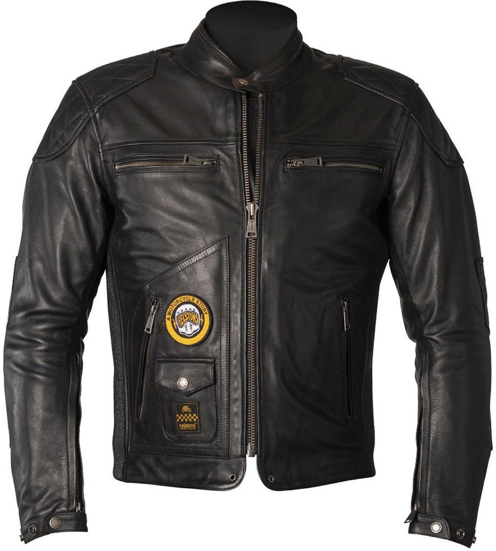 Helstons Motorradjacke Tracker Motorrad Lederjacke Rückenprotektor enthalte günstig online kaufen