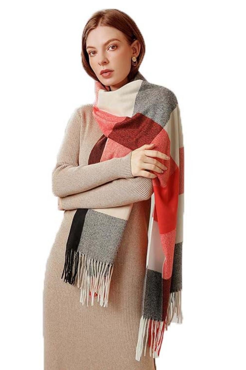 Coonoor Modeschal Karierter Damen Schal mit günstig online kaufen