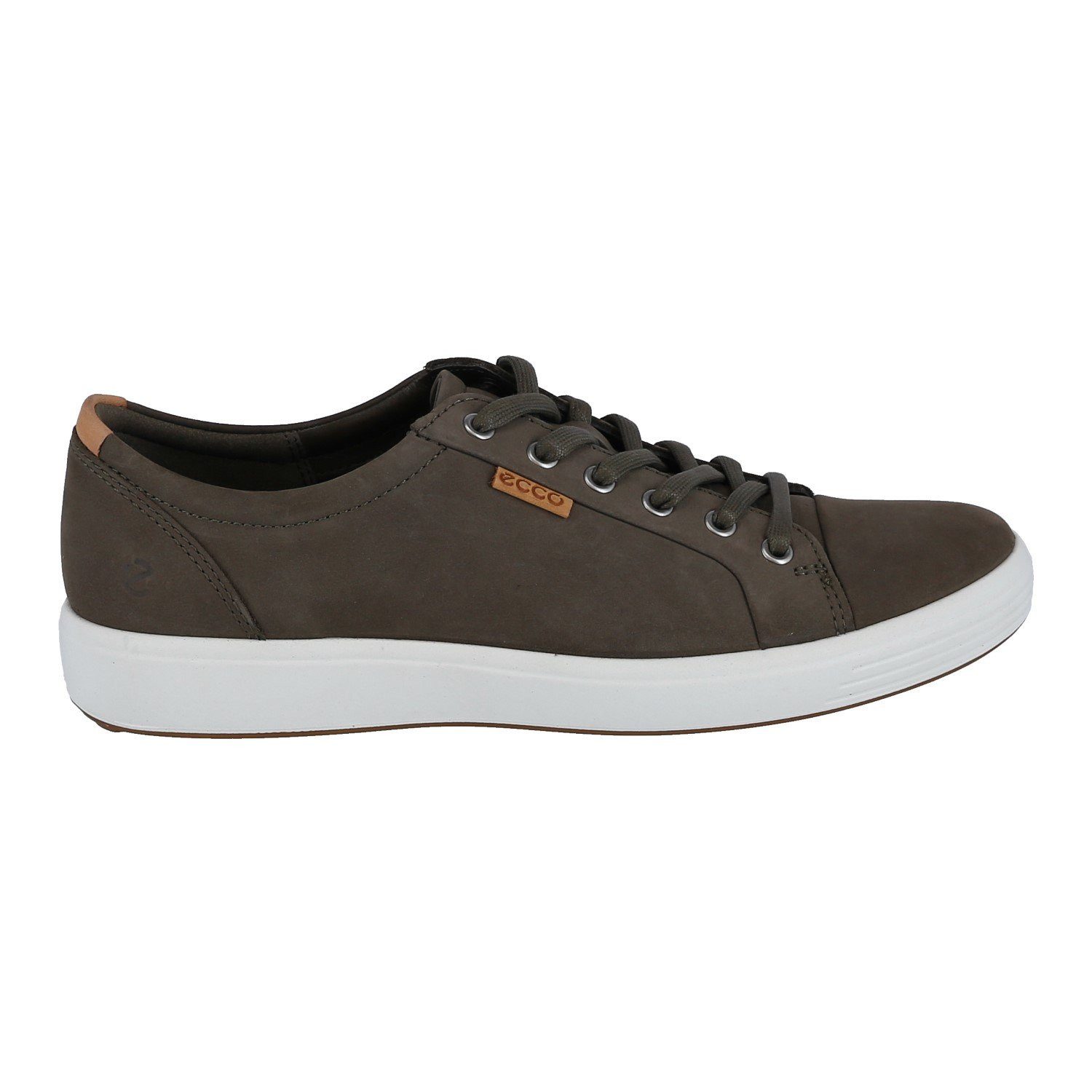 Ecco Mens Soft 7 (aus Premium-Leder) tarmacbraun Herren Sneaker günstig online kaufen