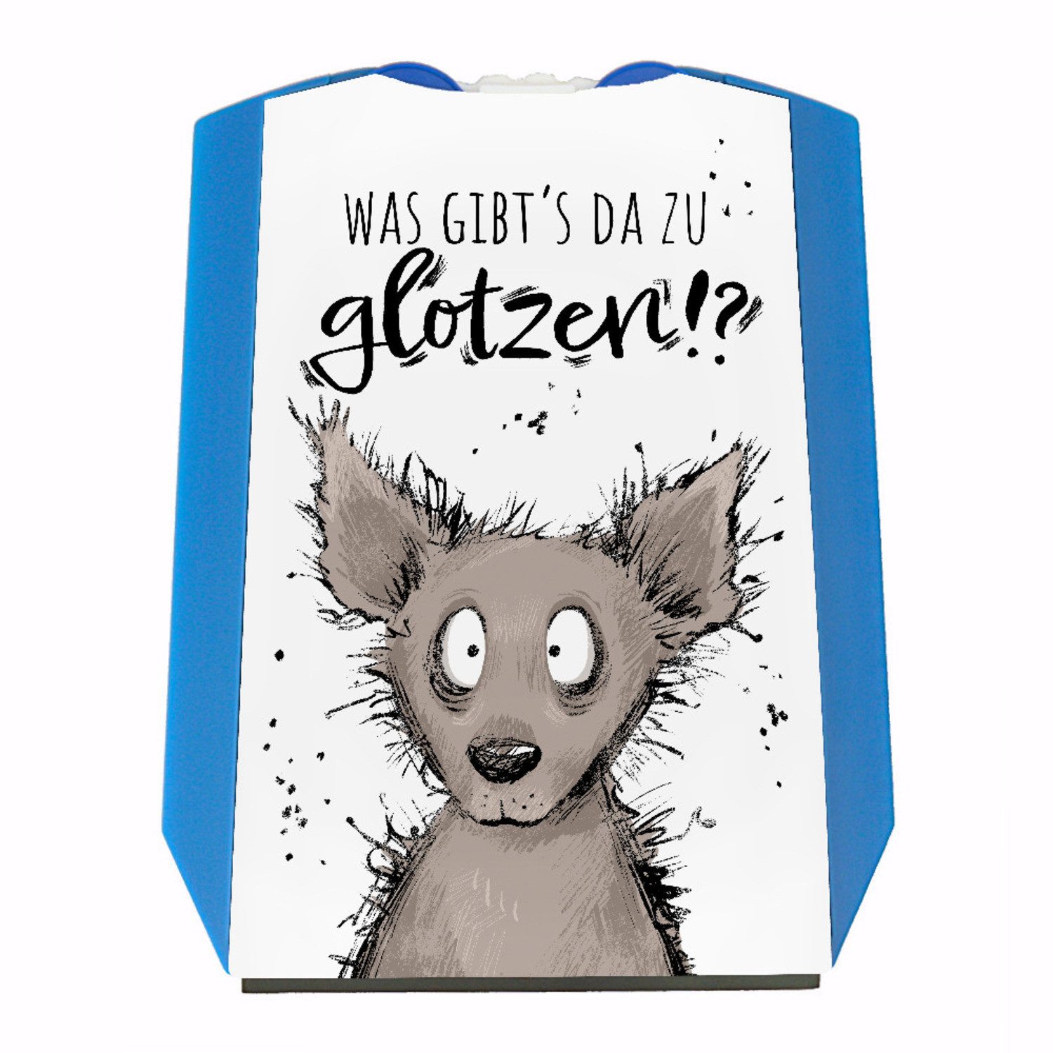Parkscheibe Wolf Parkscheibe mit Spruch Was gibt‘s da zu glotzen
