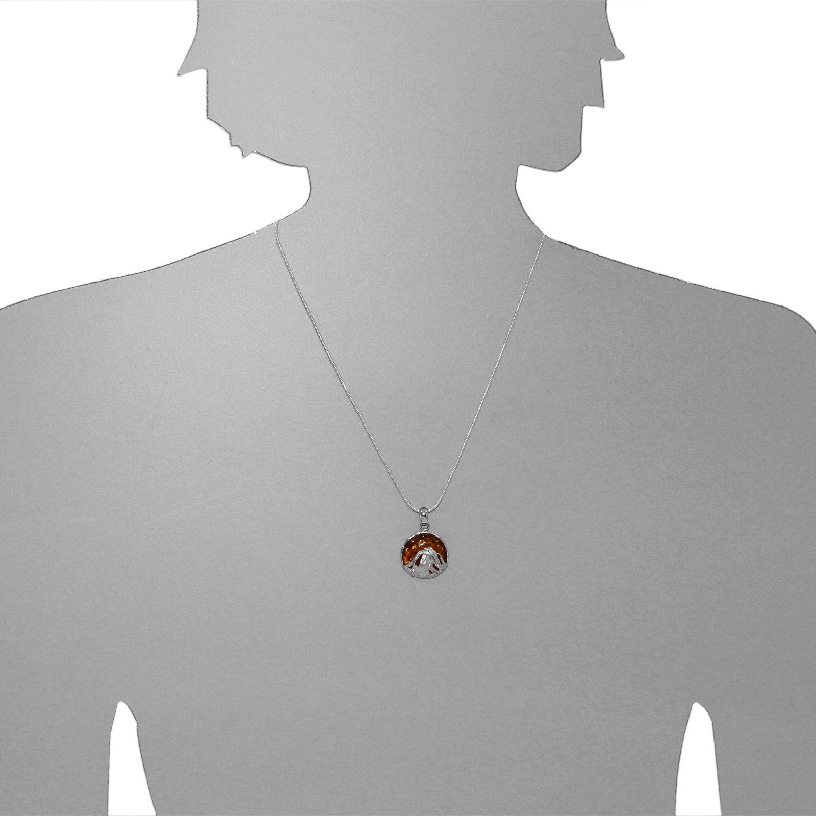 OSTSEE-SCHMUCK Kette mit Anhänger Ostsee-Schmuck Kette mit Anhänger Anngret (2-tlg)