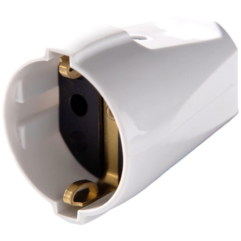 Martin Kaiser Martin Kaiser 544oT/kws Schutzkontaktkupplung Polypropylen 250 V Kalk Steckernetzteil