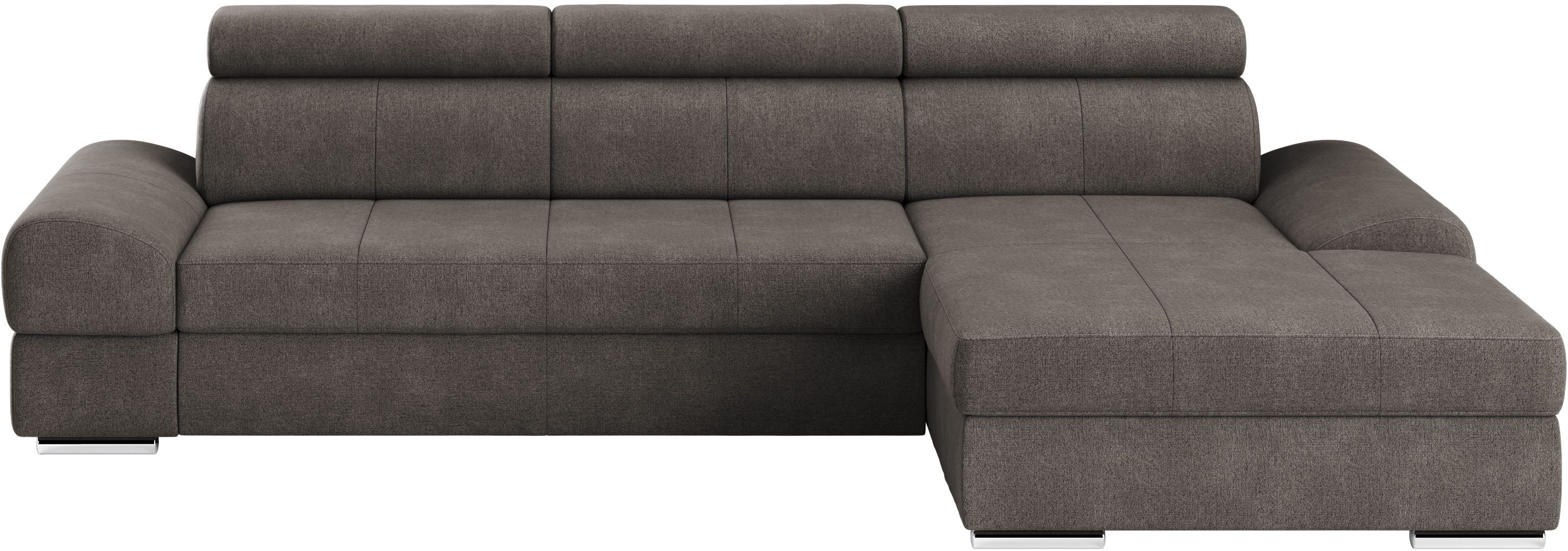 sit&more Ecksofa "Broadway L-Form" inklusive Kopfteilverstellung, wahlweise günstig online kaufen