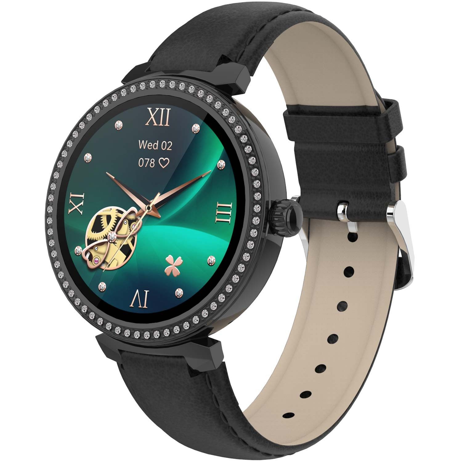 Bluetooth Brille SWC-342B Bluetooth Smartwatch mit Herzfrequenz- & Sauerstoffsensor