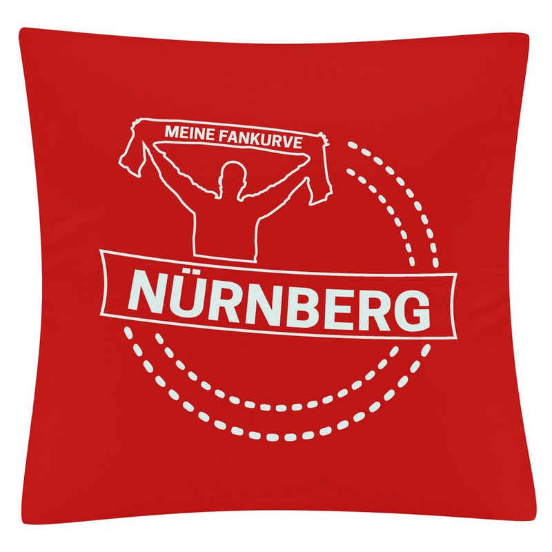 Kissenbezug Nürnberg - Meine Fankurve - Kissen, multifanshop