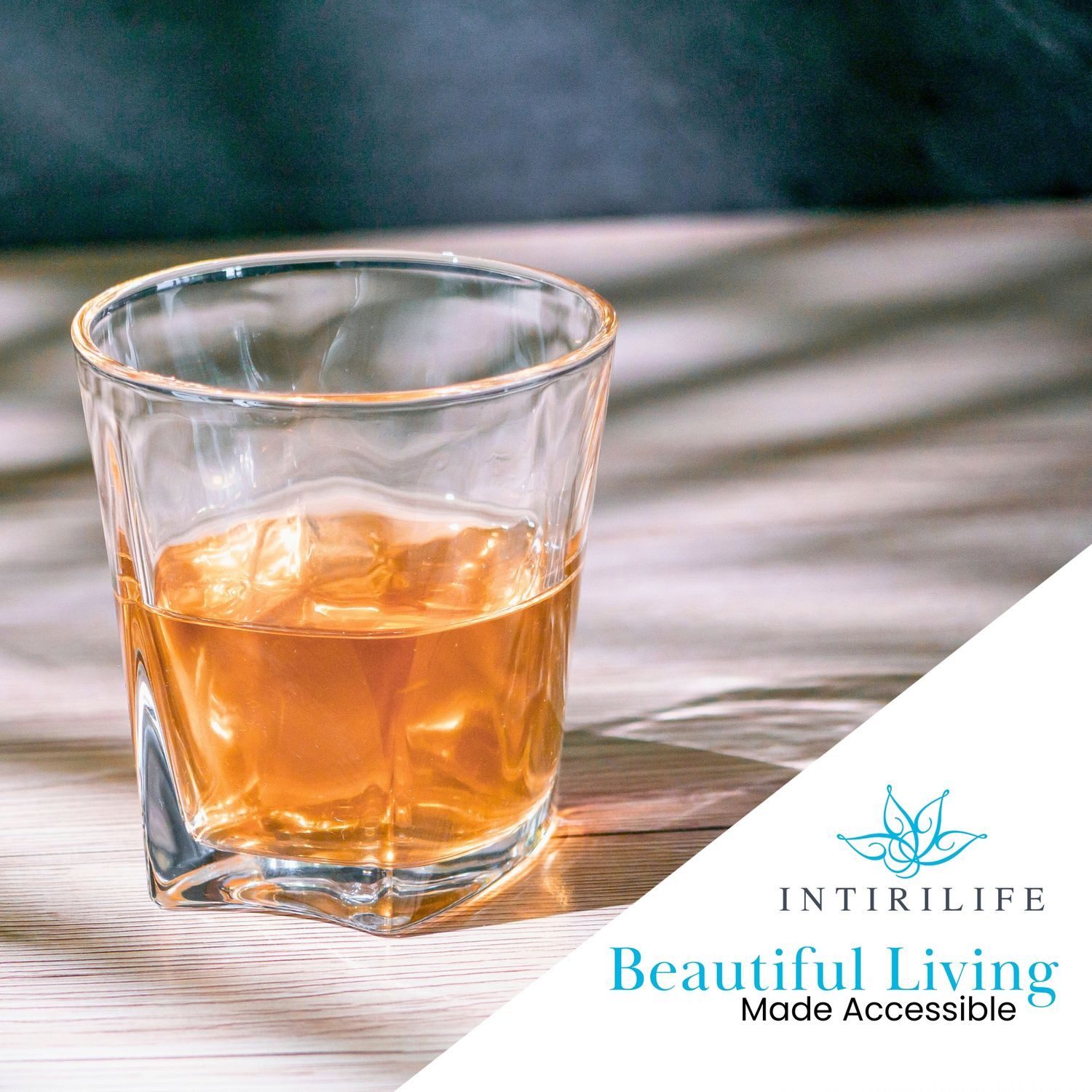 Intirilife Whiskyglas, 2-tlg., Glas, Old Fashioned Whiskey Glas