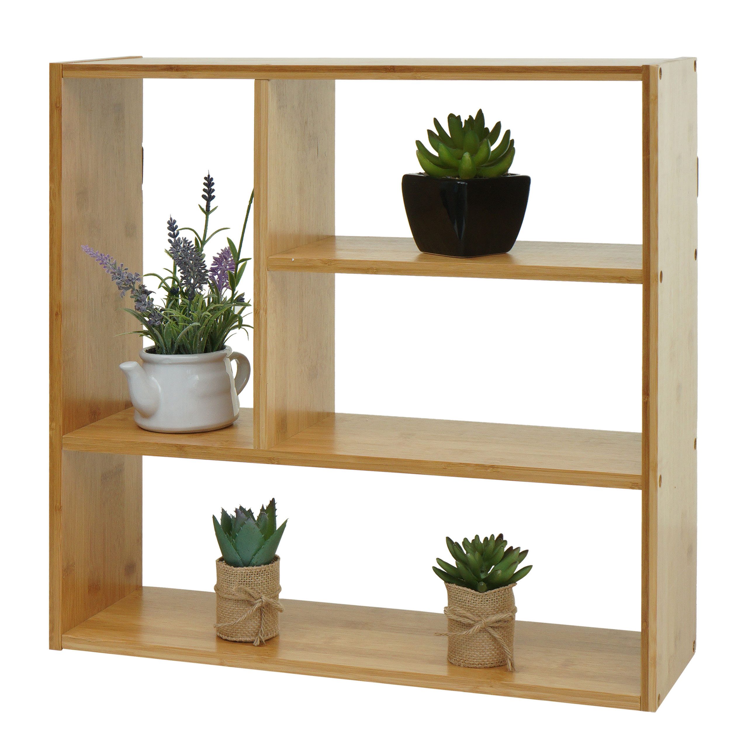 PROREGAL® Wandregal Wandregal 50x50x15cm Hängeregal Schweberegal mit 4 Fäch günstig online kaufen