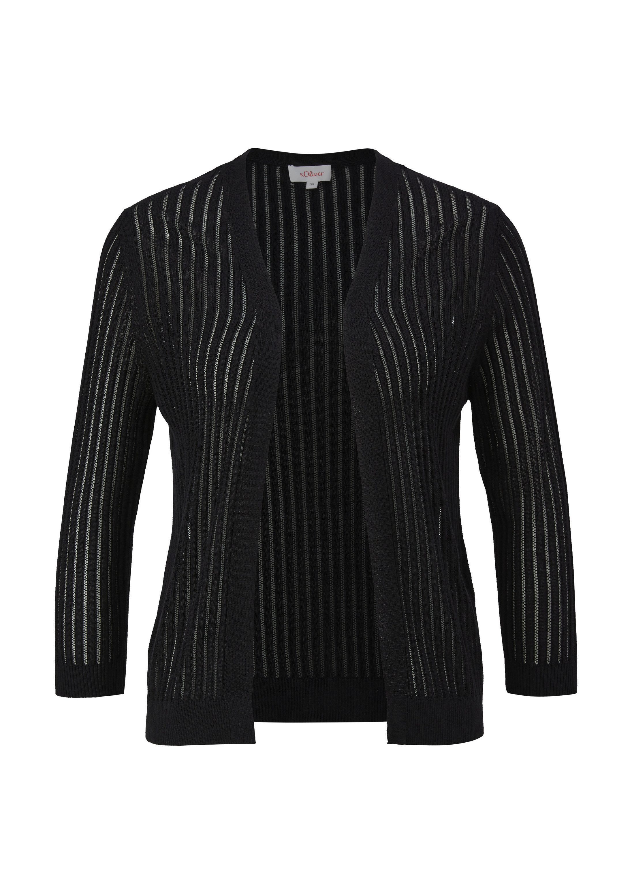 s.Oliver Cardigan Strickjacke Strickjacke aus Viskose