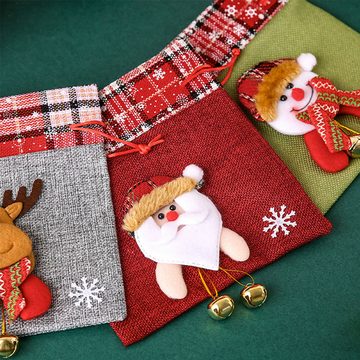 AFAZ New Trading UG Geschenkpapier Niedliche Weihnachts-Apfeltüte, Geschenktüte für Heiligabend, (1St)