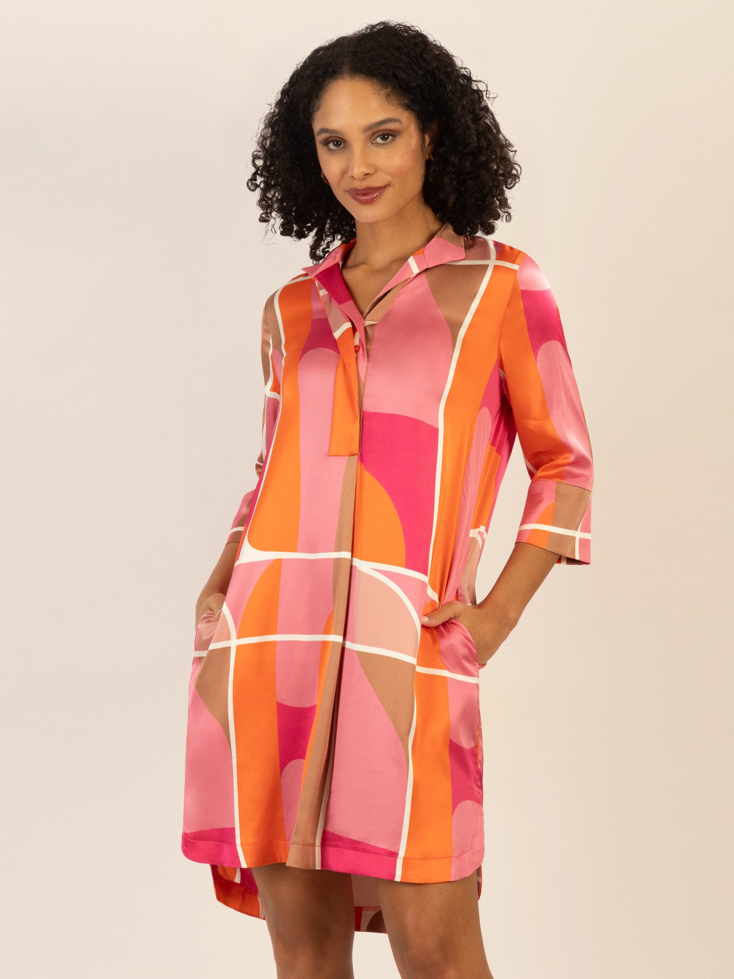 mint & mia Midikleid mit 3/4-Ärmeln günstig online kaufen