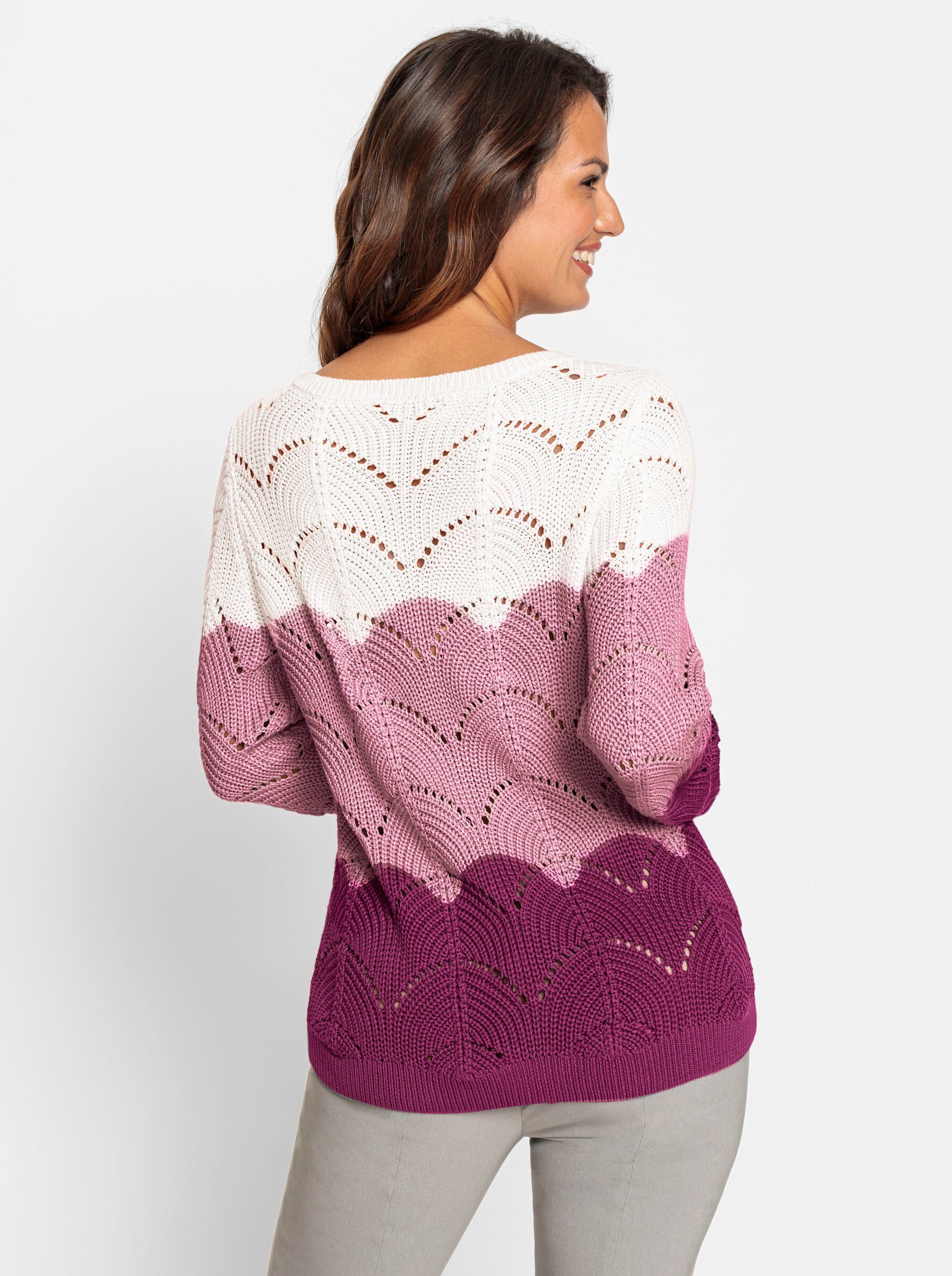 Witt Strickpullover Pullover Langarm Ajour günstig online kaufen