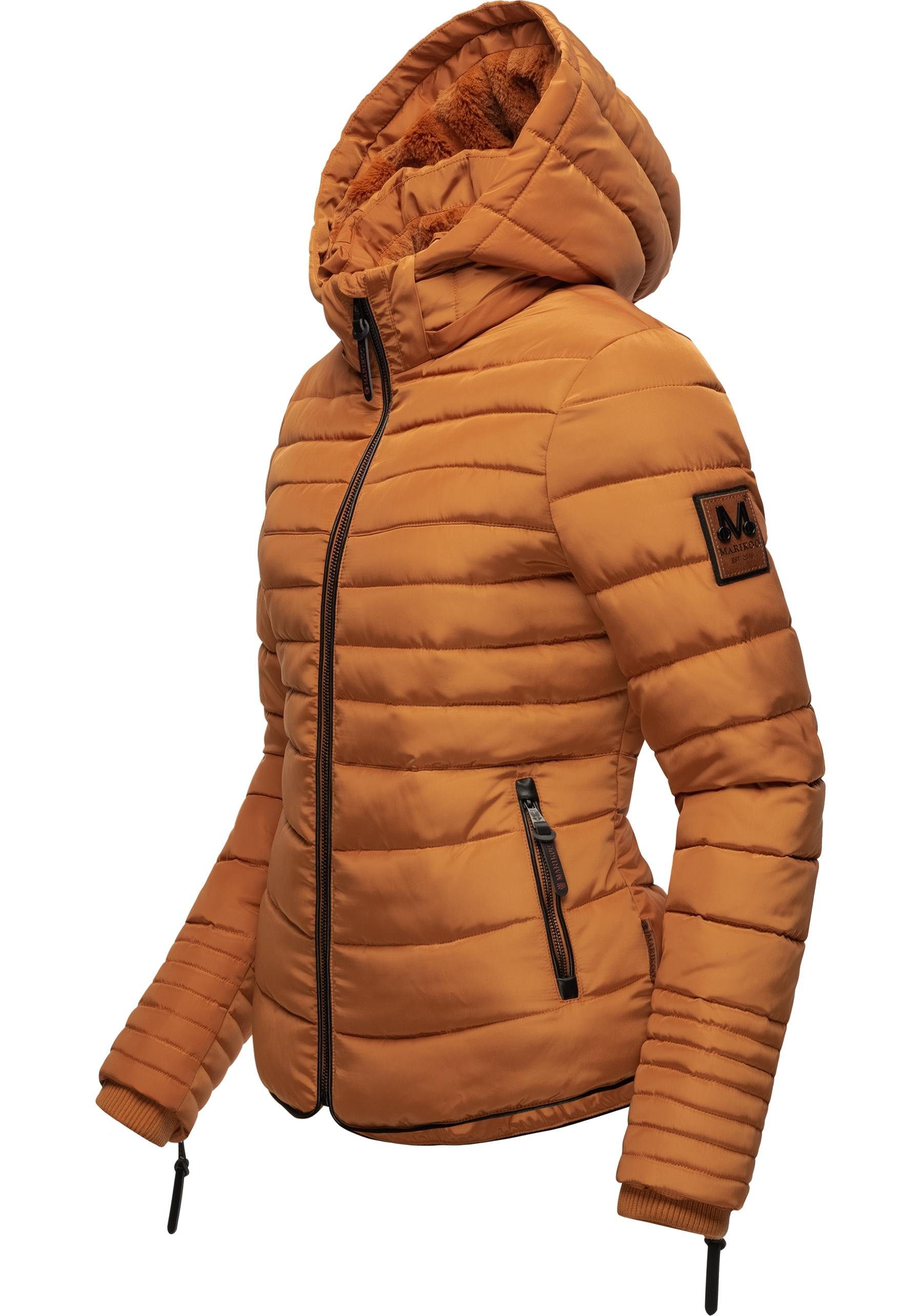 Marikoo Winterjacke Amber stylische Steppjacke mit Teddyfutter günstig online kaufen
