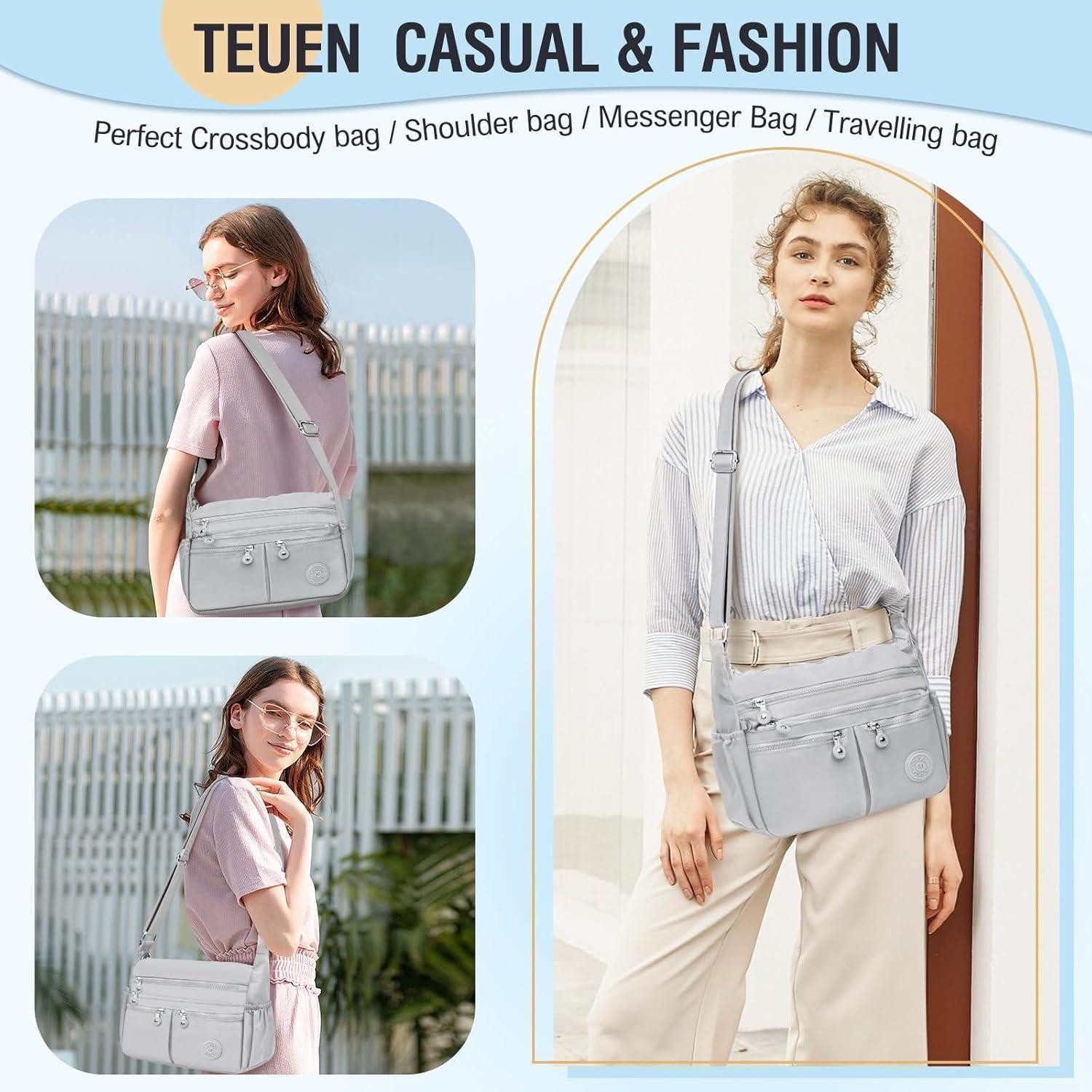 LuxusKollektion Umhängetasche TEUEN Crossbody Bag Damen Große Kapazität Wasserdicht Nylon