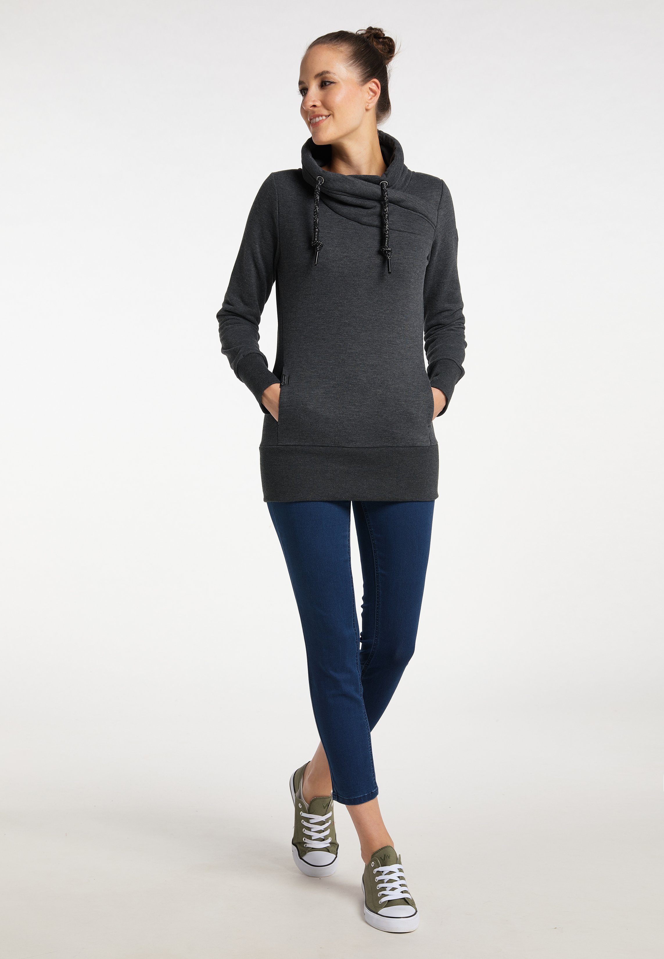 Ragwear Sweatshirt NESKA Nachhaltige & Vegane Mode BLACK