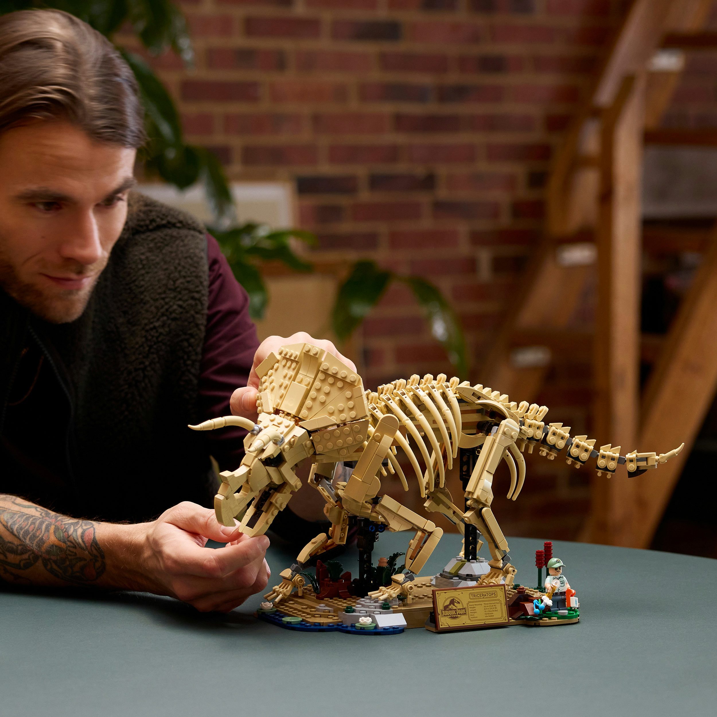 LEGO® Dinosaurier-Fossilien: Triceratops (77985), LEGO Jurassic World Konstruktionsspielsteine, (1154 St), Made in Europe