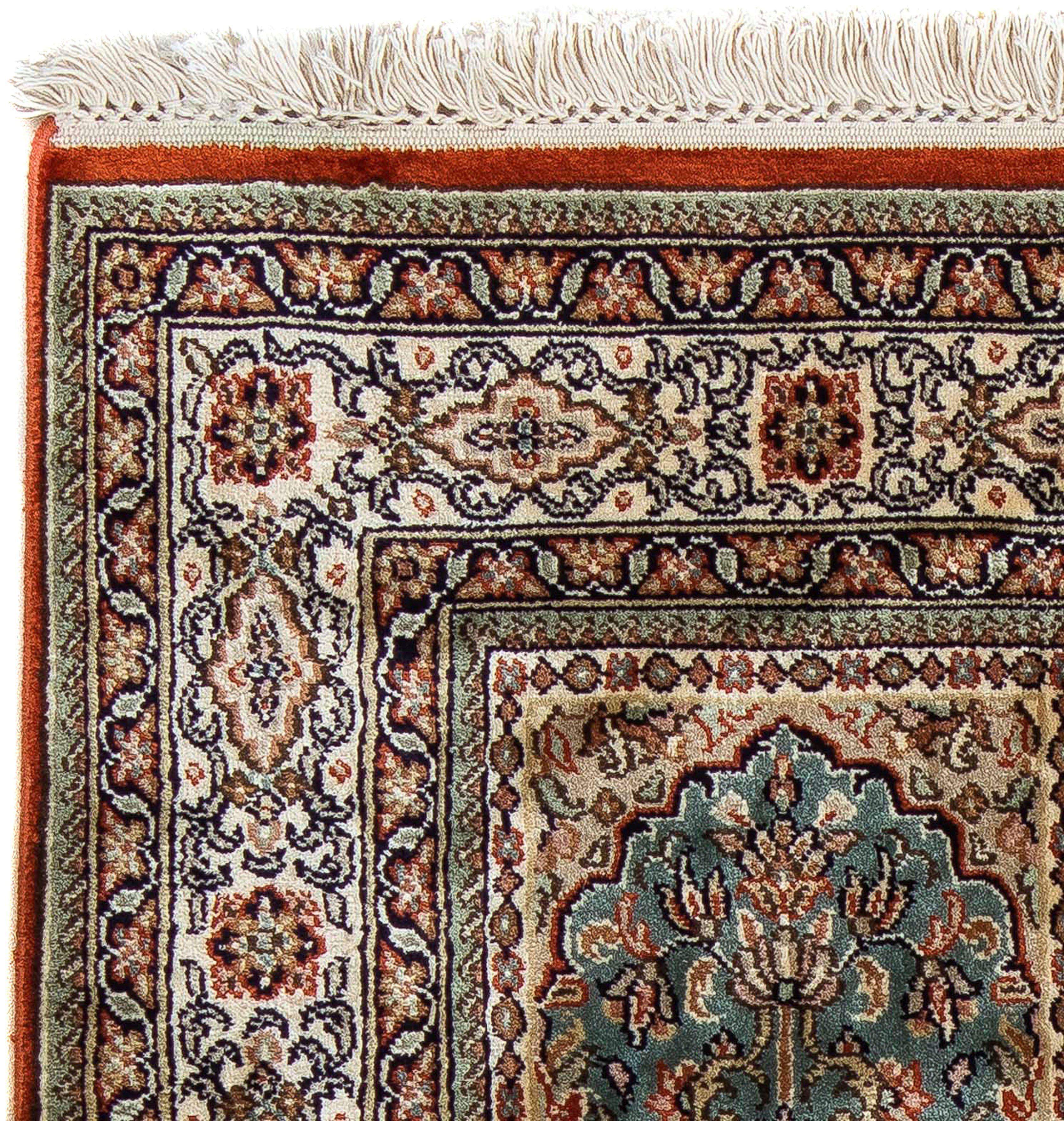 Orientteppich Perser - Classic rechteckig, - Handgeknüpft, 89 x mit mm, 61 cm - Zertifikat 10 mehrfarbig, Einzelstück Höhe: Wohnzimmer, morgenland