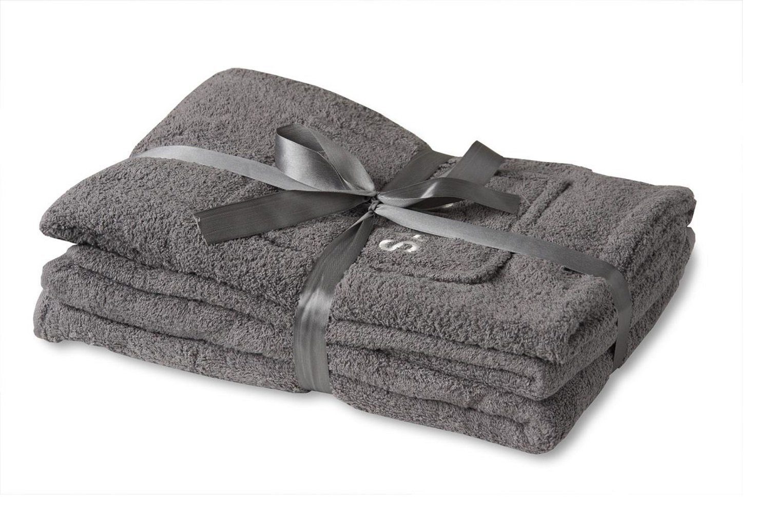 EXKLUSIV HEIMTEXTIL Saunatuch Sauna Set 3-Teilig Frottee Saunakilt Saunatuch Saunahandtuch Frottee (3-St), mit Knöpfen, dehnbarer Bund, aufgesetzte Tasche mit „Sauna“ Stickerei mehr