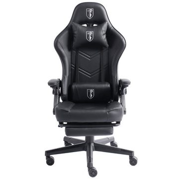 TRISENS Chefsessel Armando (1 Stück), Bürostuhl Gaming Chair Chefsessel PC-Stuhl Fußstütze Racing-Design