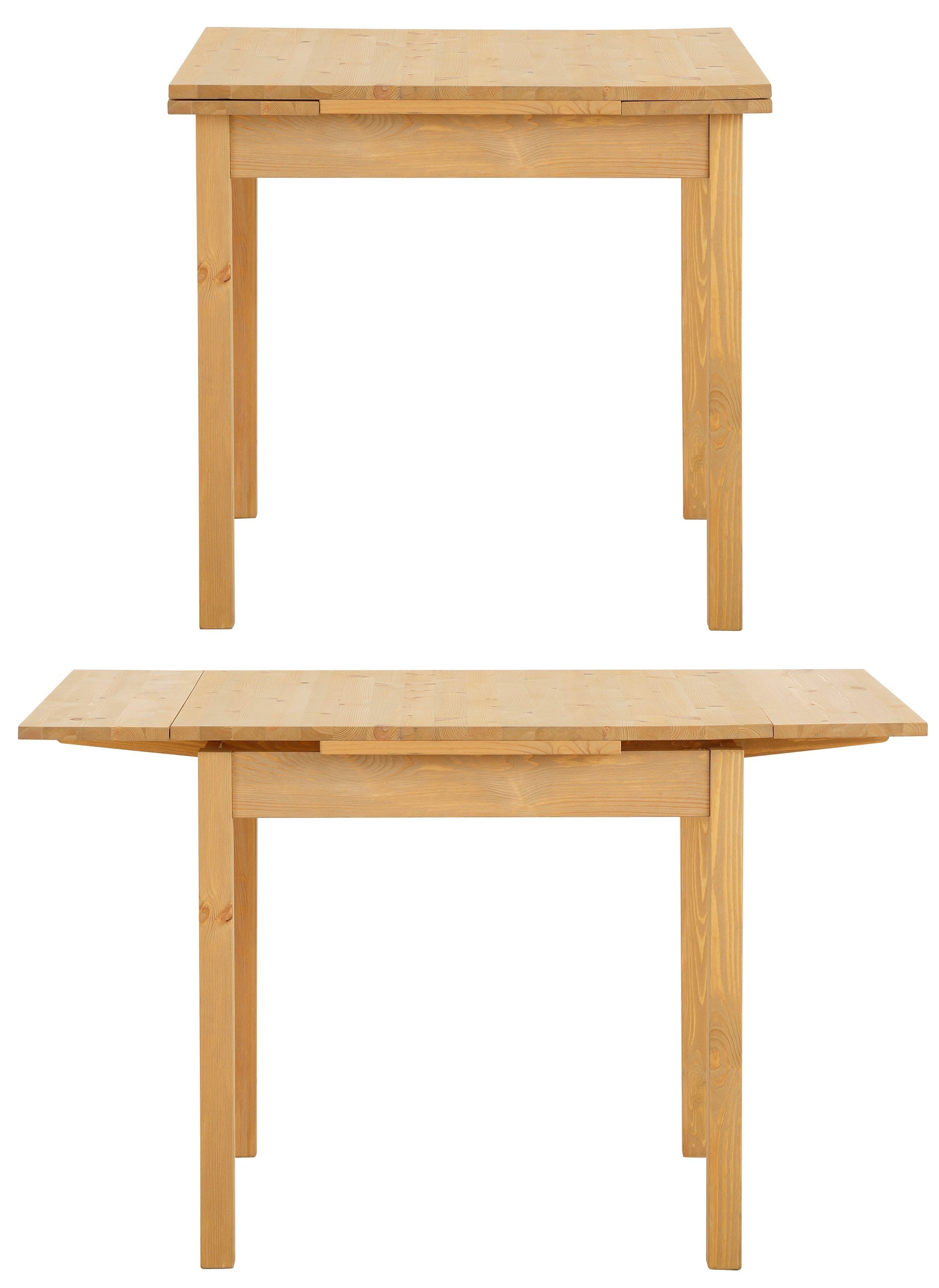 Home affaire Esstisch Maike, TOPSELLER! (Esstisch, Küchentisch, OTTOs Choice), Home affaire, Breite 80cm, mit Auszugsfunktion