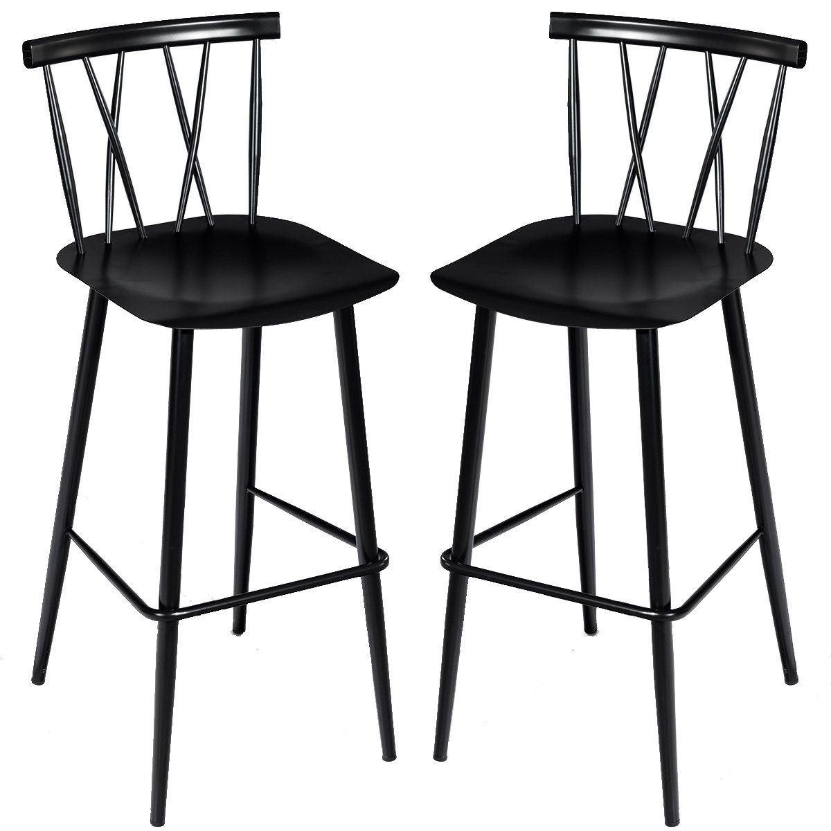 COSTWAY Esszimmerstuhl (2er Set), mit Rückenlehne,Sitzhöhe günstig online kaufen