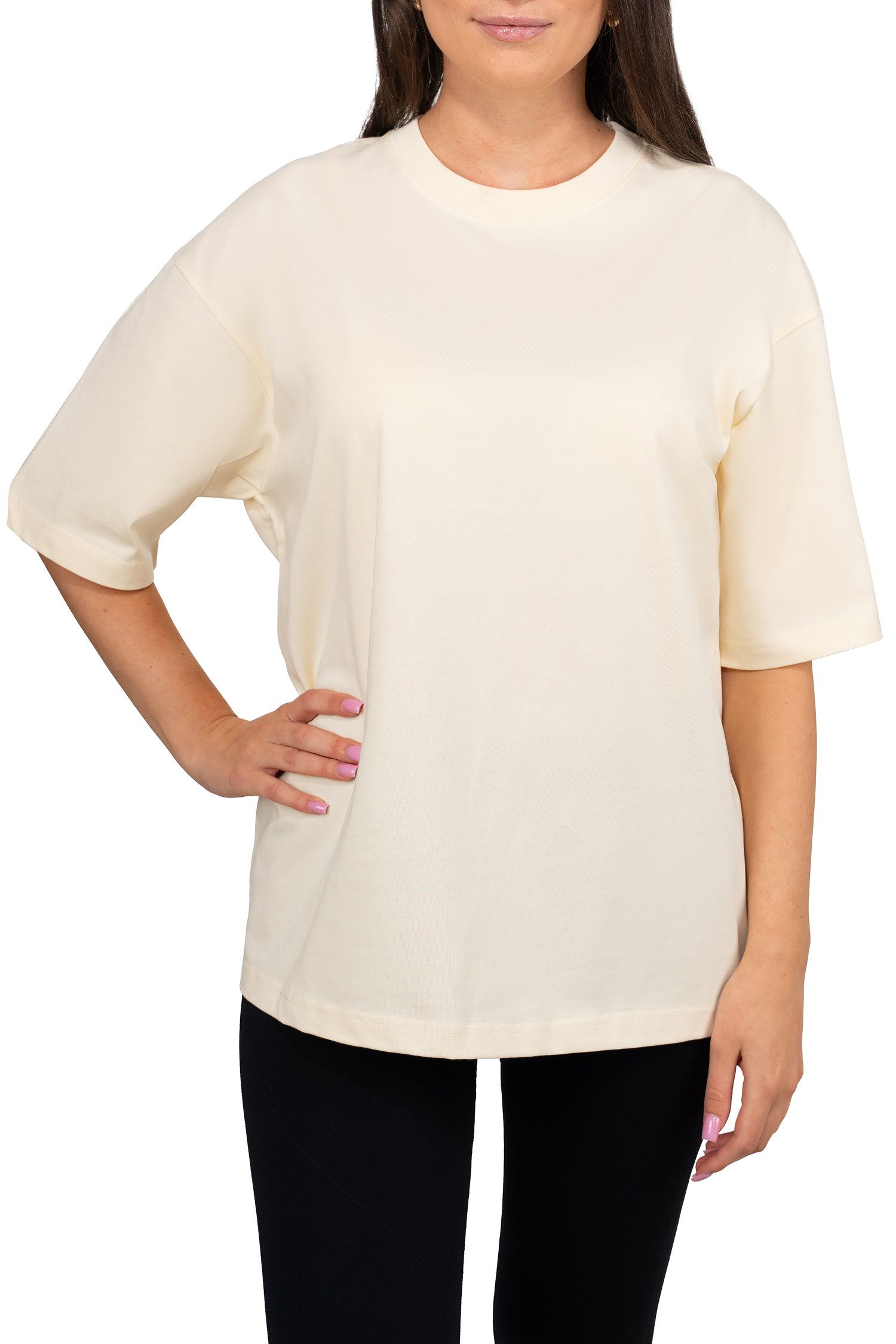 Reichstadt Oversize-Shirt Kurzarm Rundhals Damen T-Shirt 25RSW070 in kräfti günstig online kaufen